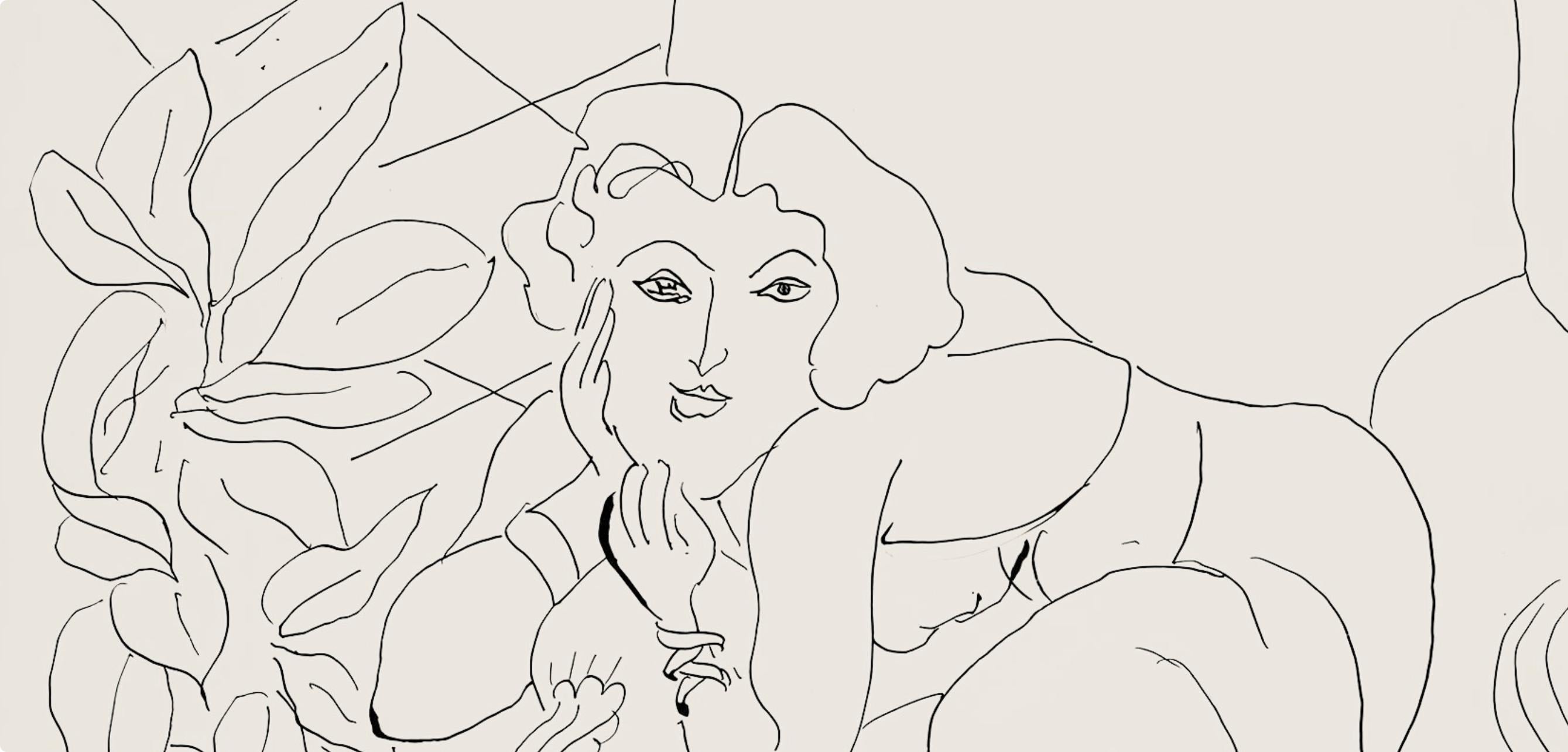 Henri Matisse, Série C, var. 2 (Duthuit 9), Henri Matisse, Dessins, Thèmes et variations, Limited Edition Lithograph