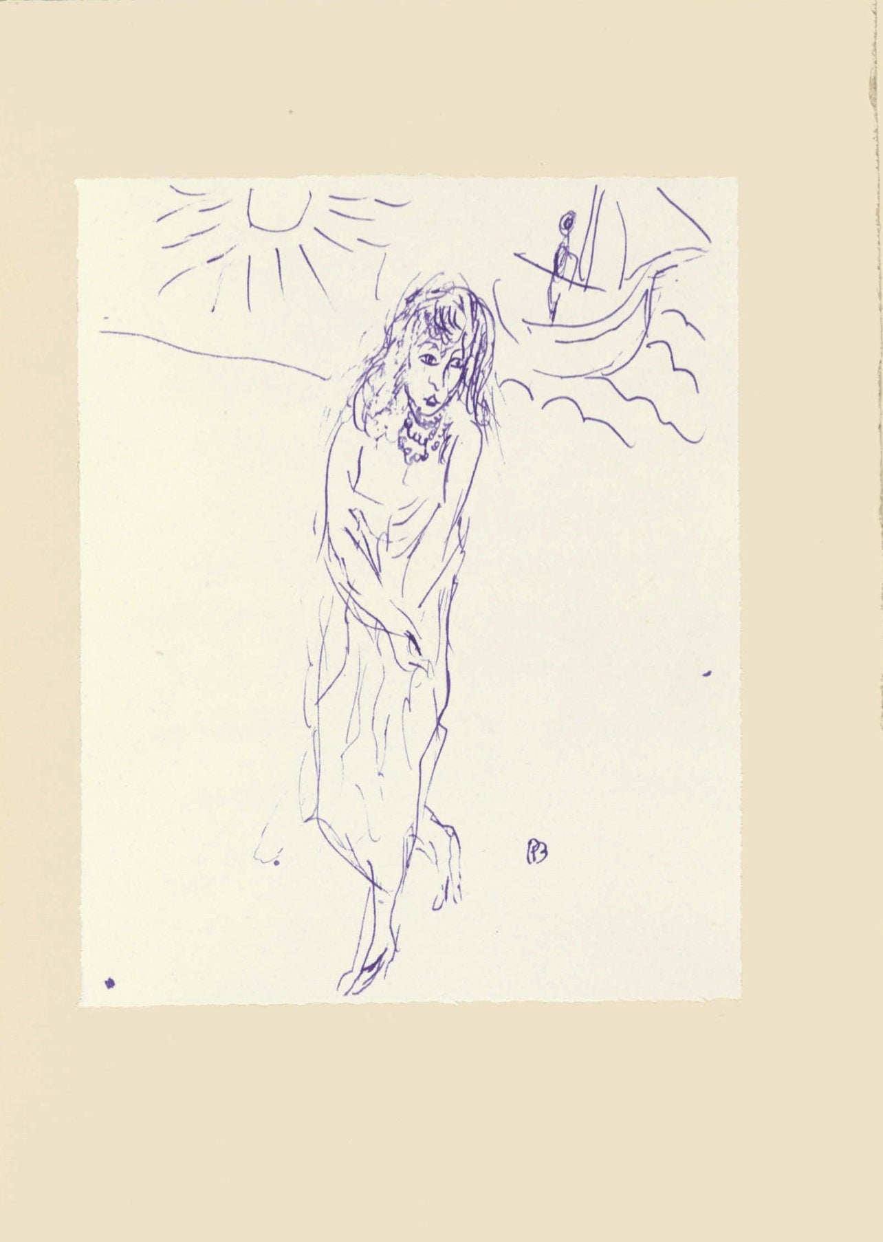 Pierre Bonnard, Composition (Terrasse 54), Pierre Bonnard Correspondences, Limited Edition Lithograph