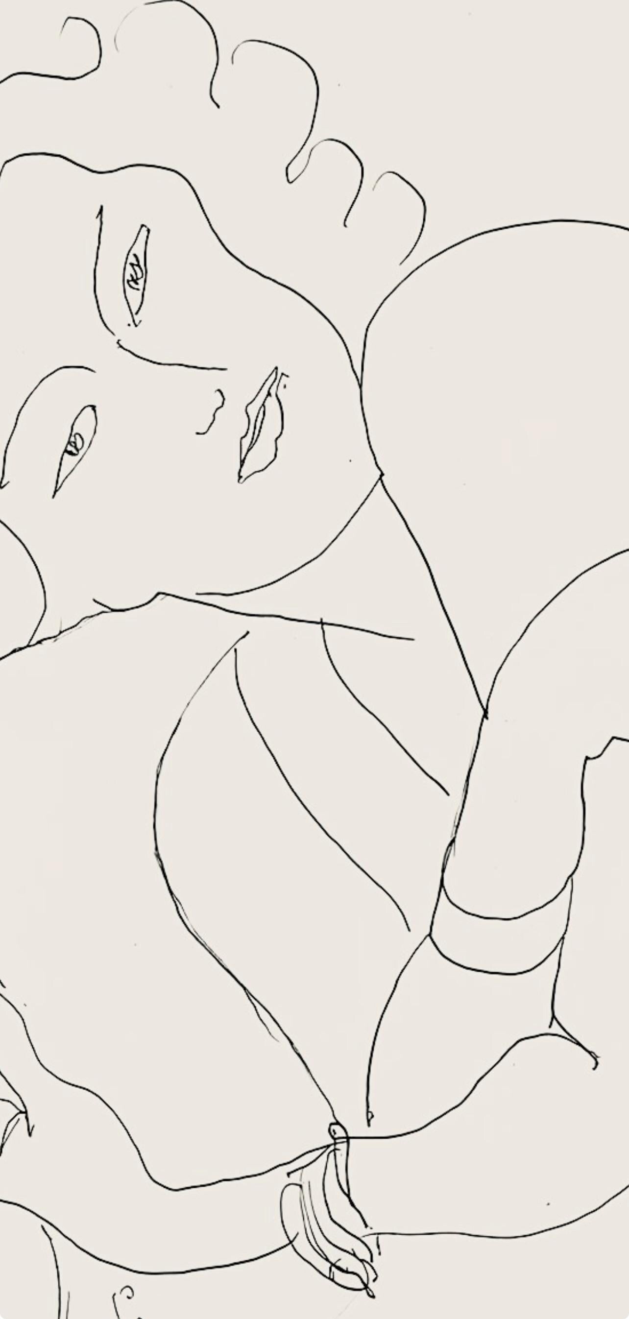 Henri Matisse, Série F, var. 3 (Duthuit 9), Henri Matisse, Dessins, Thèmes et variations, Limited Edition Lithograph