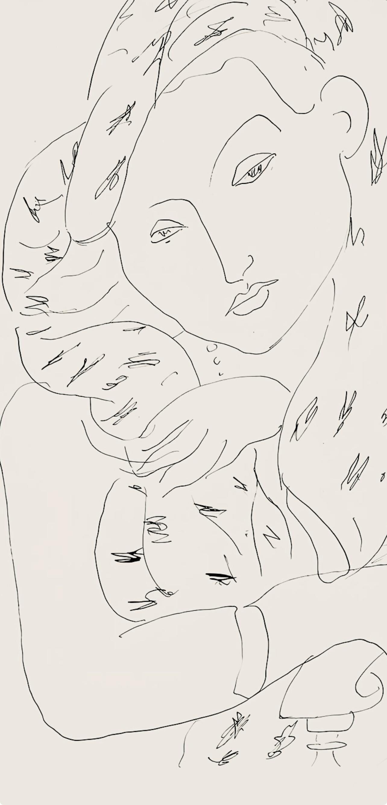 Henri Matisse, Série K, var. 5 (Duthuit 9), Henri Matisse, Dessins, Thèmes et variations, Limited Edition Lithograph