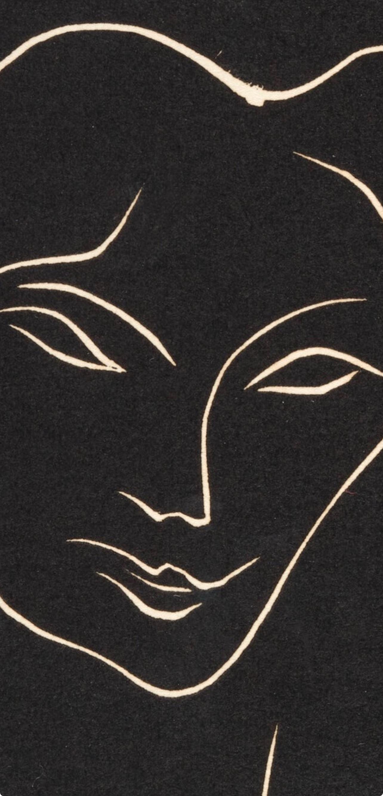 Henri Matisse, Tête de Femme (Duthuit 21), Le Poème pulvérisé, Limited Edition Linocut