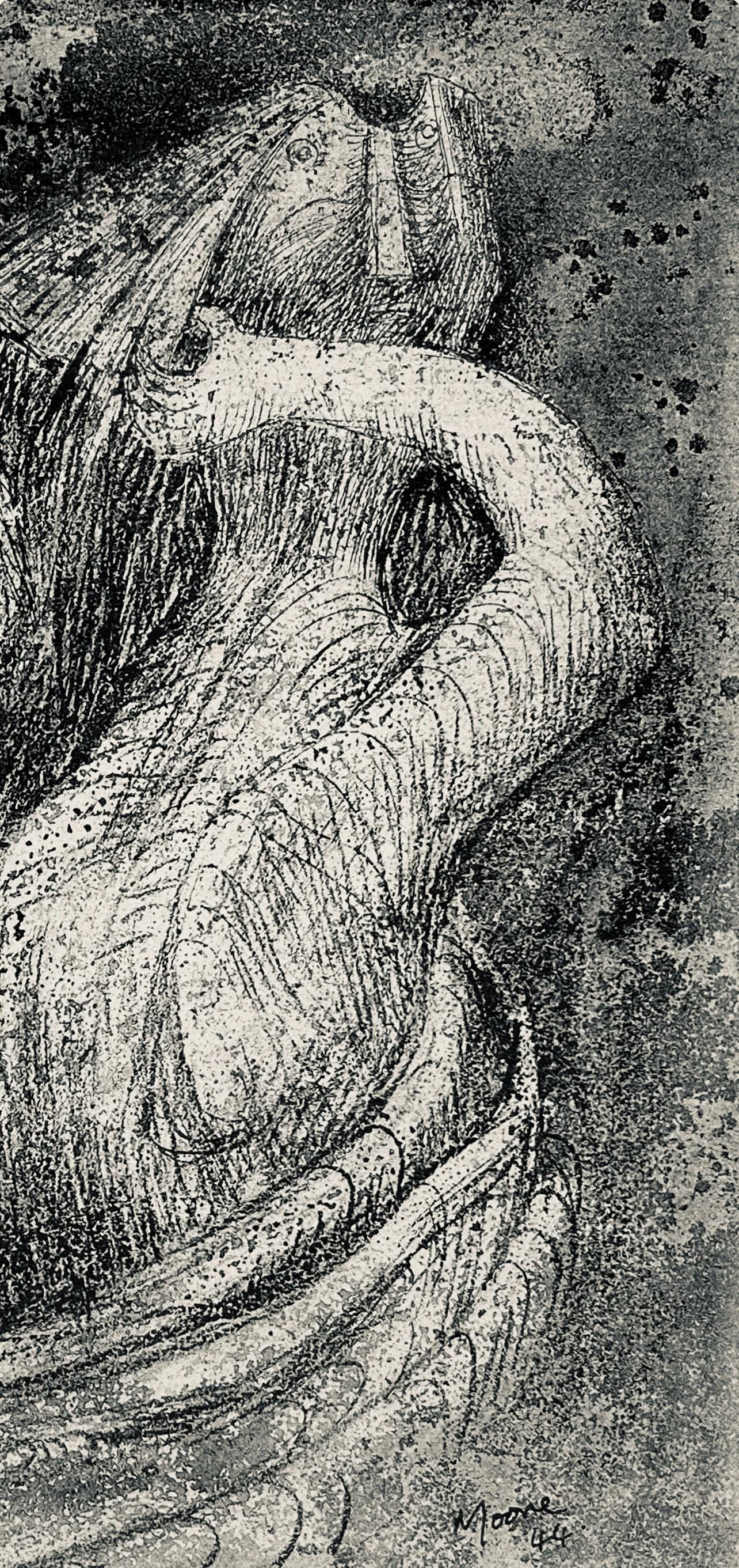 Henry Moore, Hair Combing, The Drawings of Henry Moore, Limited Edition Lithograph
