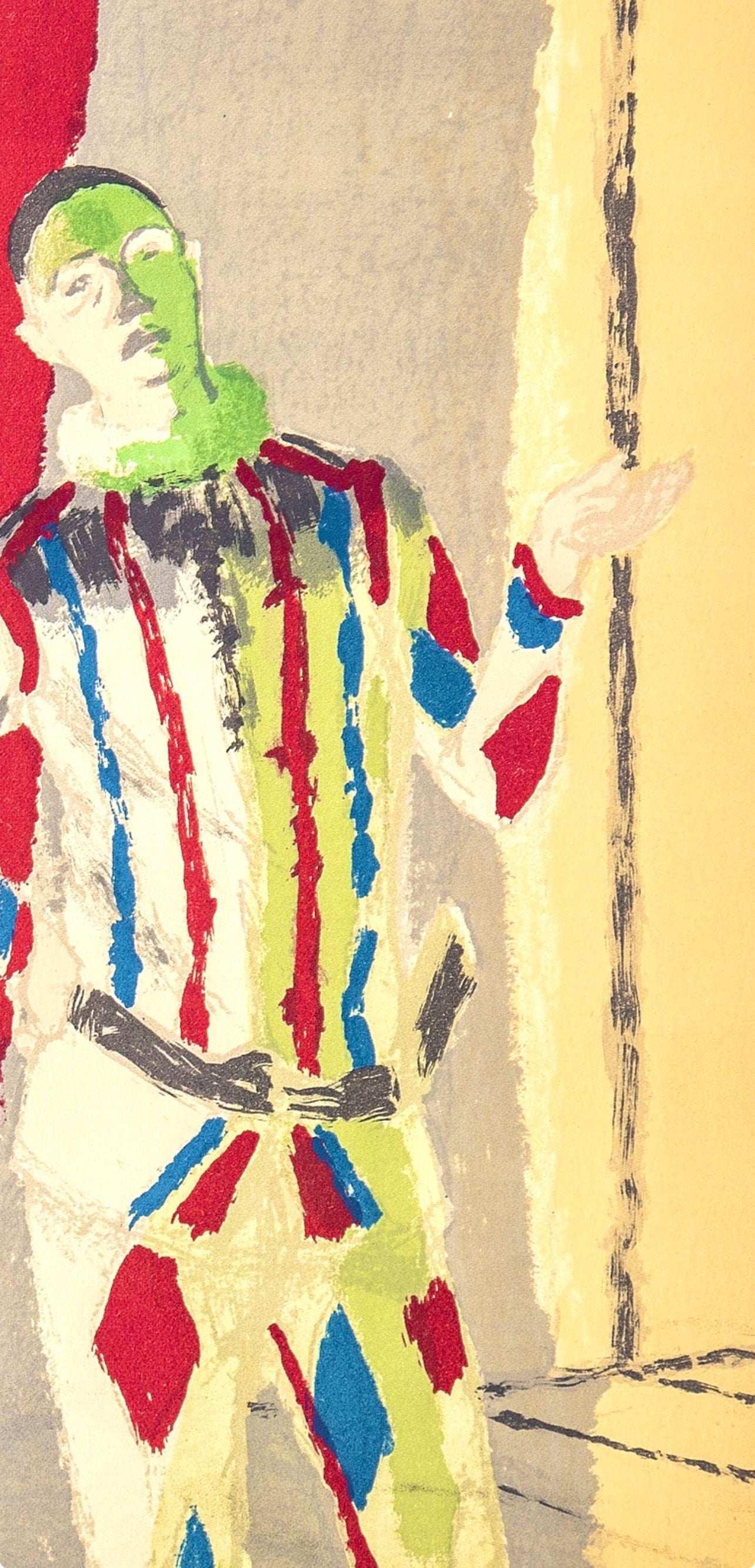 Maurice Brianchon, l'Arlequin, Souvenirs et portraits d'artistes, Limited Edition Lithograph