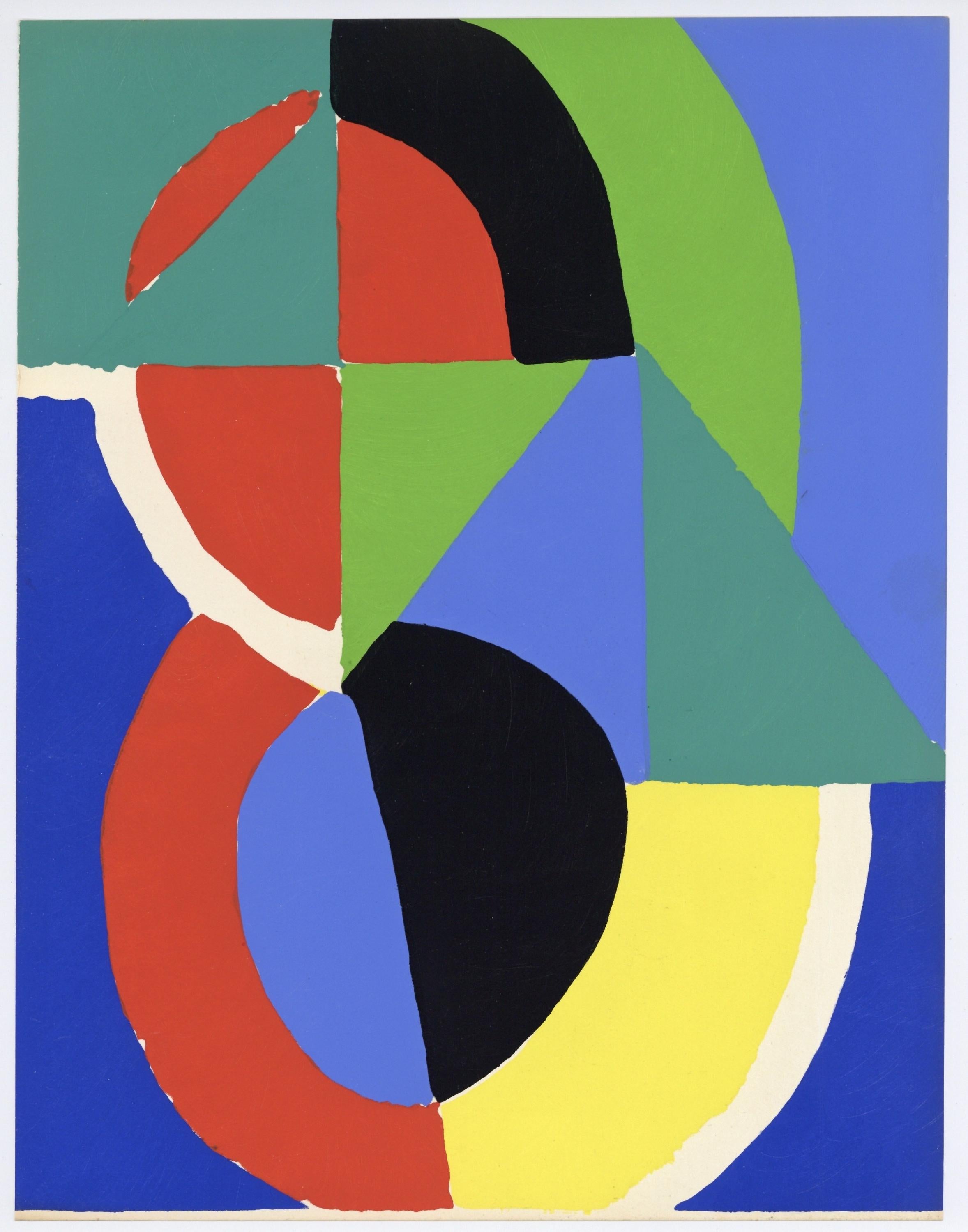Sonia Delaunay, Composition, XXe siècle, Limited Edition Lithograph