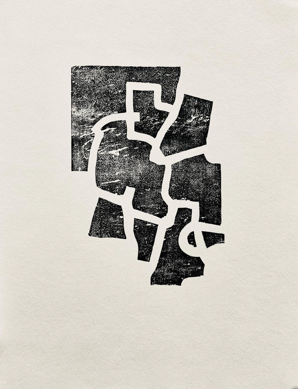 Eduardo Chillida, Composition, Derrière le miroir, Limited Edition Woodcut