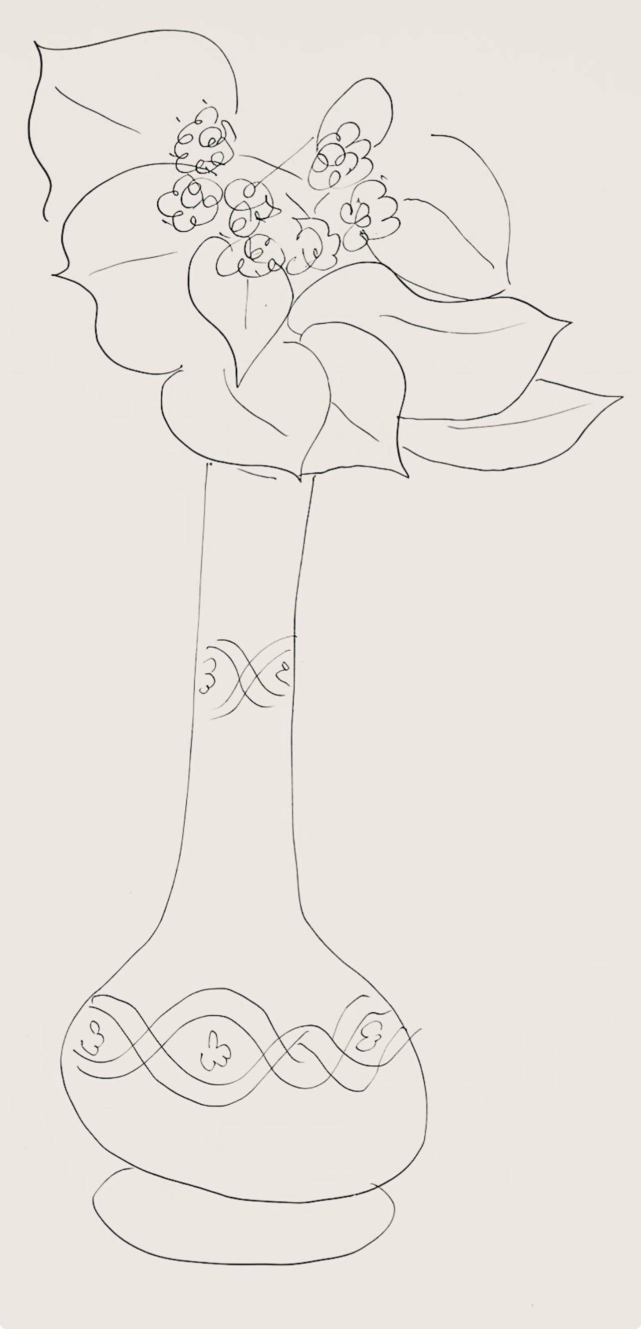 Henri Matisse, Série J, var. 3 (Duthuit 9), Henri Matisse, Dessins, Thèmes et variations, Limited Edition Lithograph