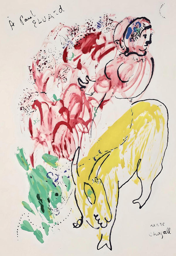 Marc Chagall, Composition, Le Dur Désir de Durer, Limited Edition Lithograph