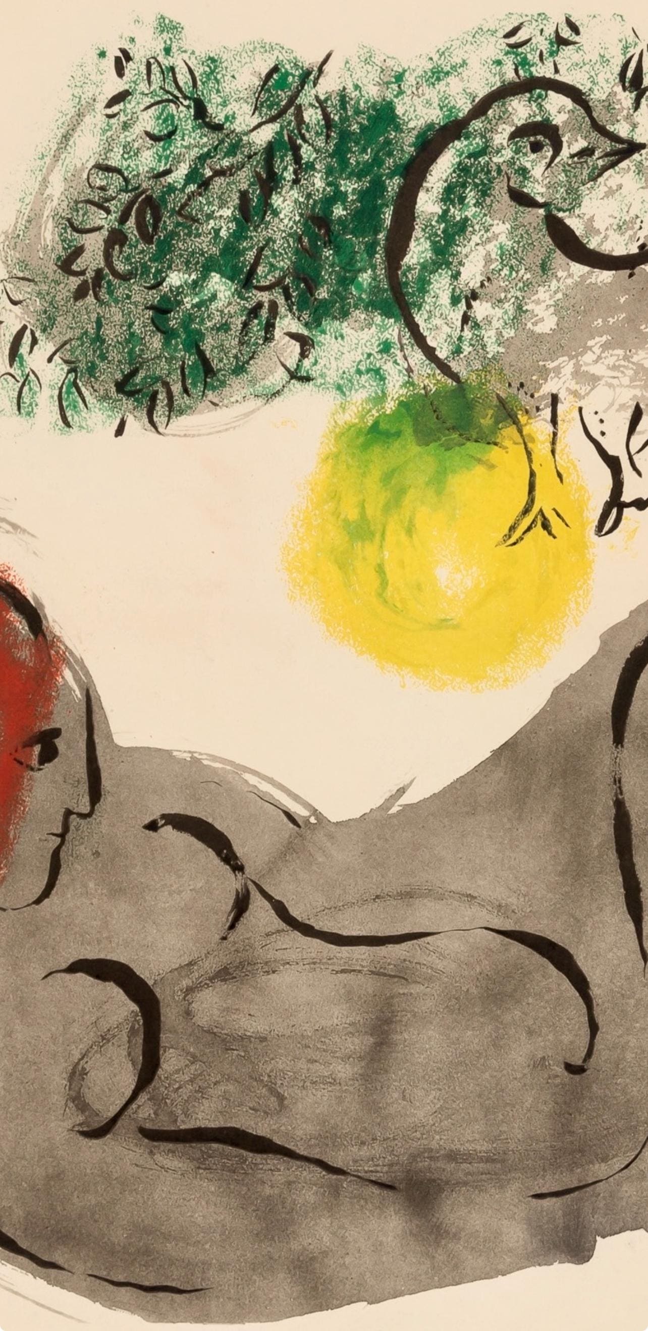 Marc Chagall, Composition, Couleur amour, Limited Edition Lithograph