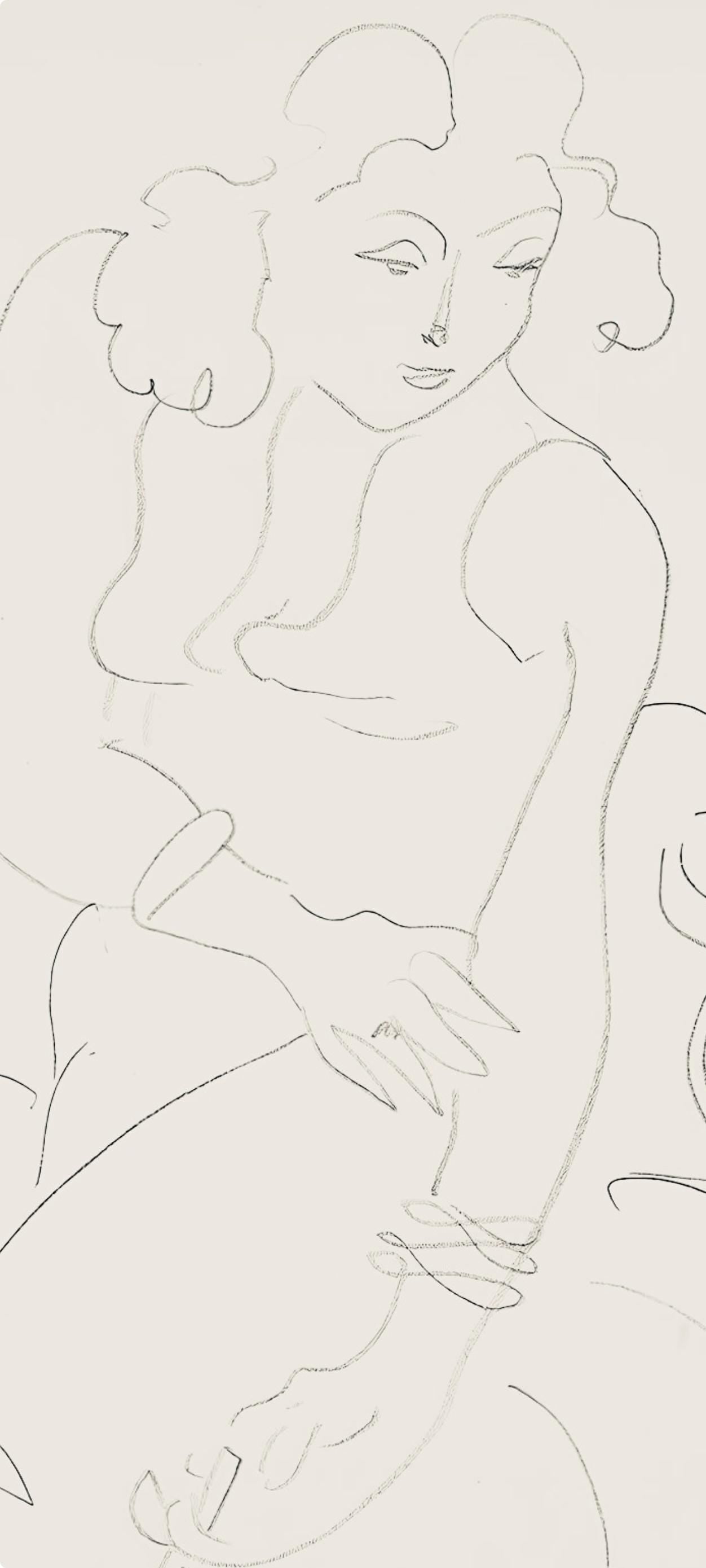 Henri Matisse, Série E, var. 2 (Duthuit 9), Henri Matisse, Dessins, Thèmes et variations, Limited Edition Lithograph