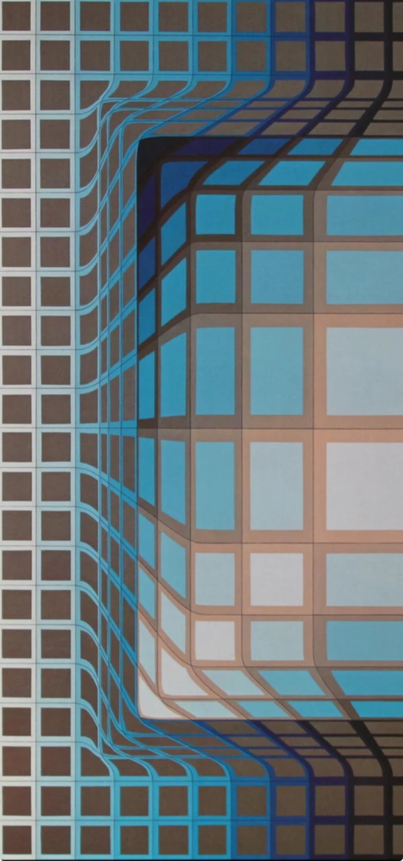 Victor Vasarely, Composition, Progressions II, Limited Edition Héliogravure