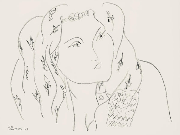 Henri Matisse, Série L, var. 12 (Duthuit 9), Henri Matisse, Dessins, Thèmes et variations, Limited Edition Lithograph