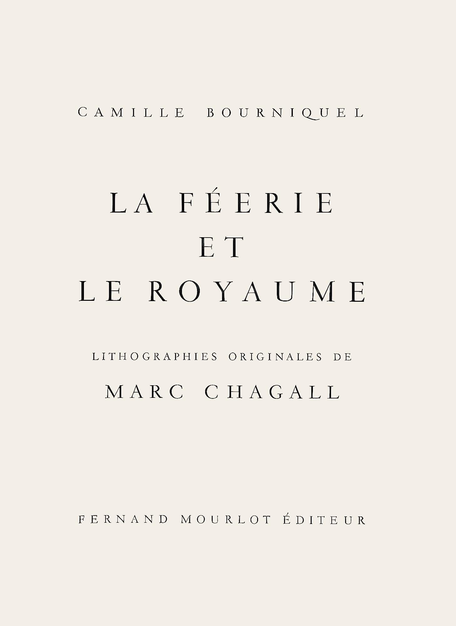 Marc Chagall, Composition (Mourlot 668-677), La Féerie et Le Royaume, Limited Edition Lithograph