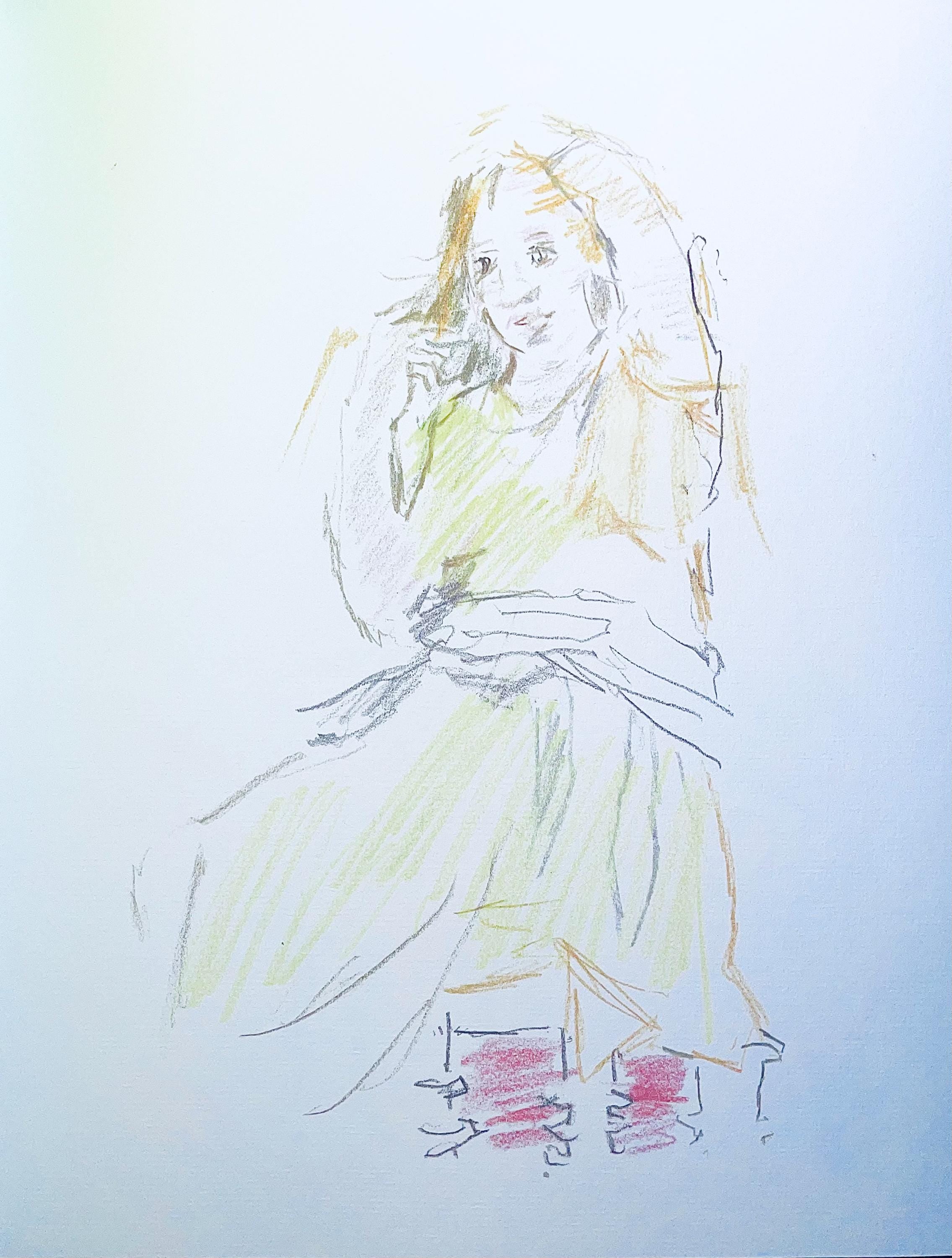 Oskar Kokoschka, Composition, Skizzenbuch der Italienischen Reise 1963, Limited Edition Lithograph