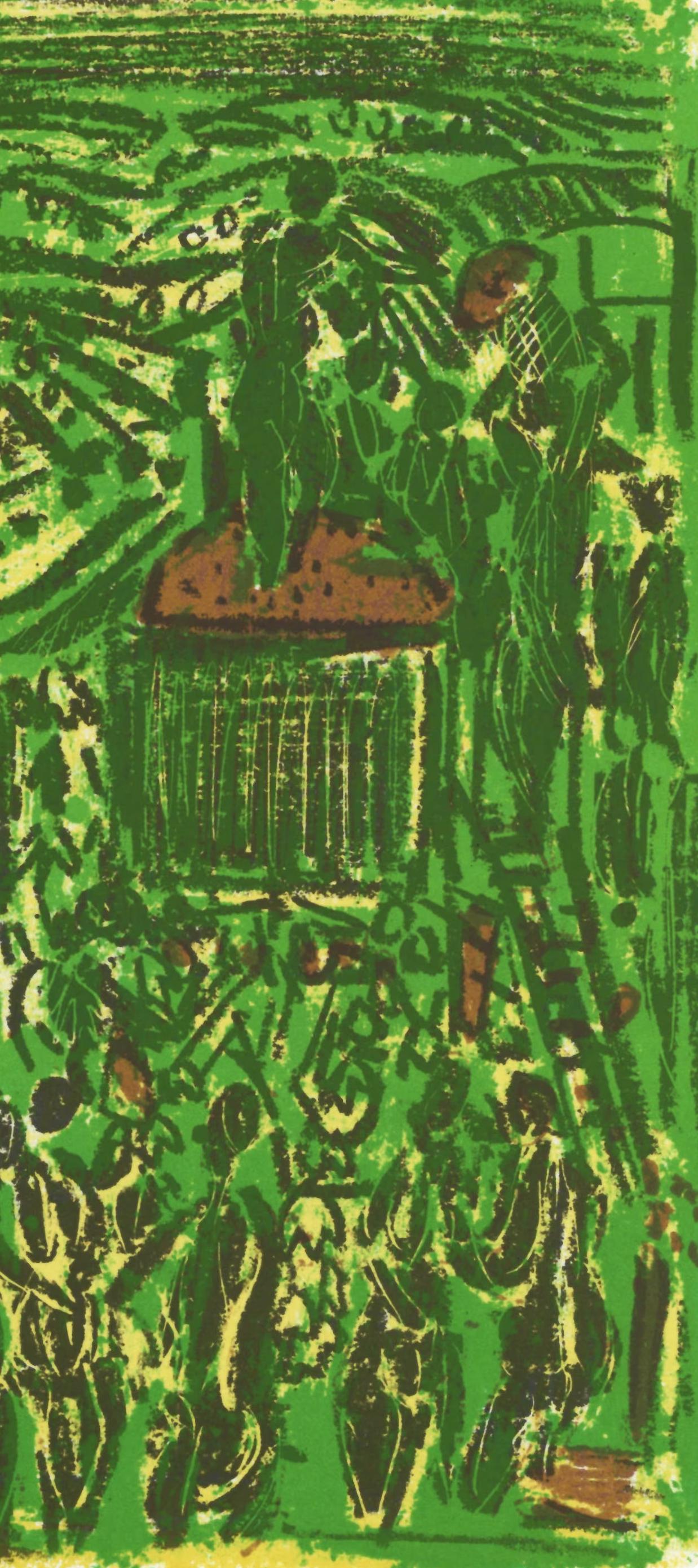 André Cottavoz, Composition, L'Odyssée, Limited Edition Lithograph