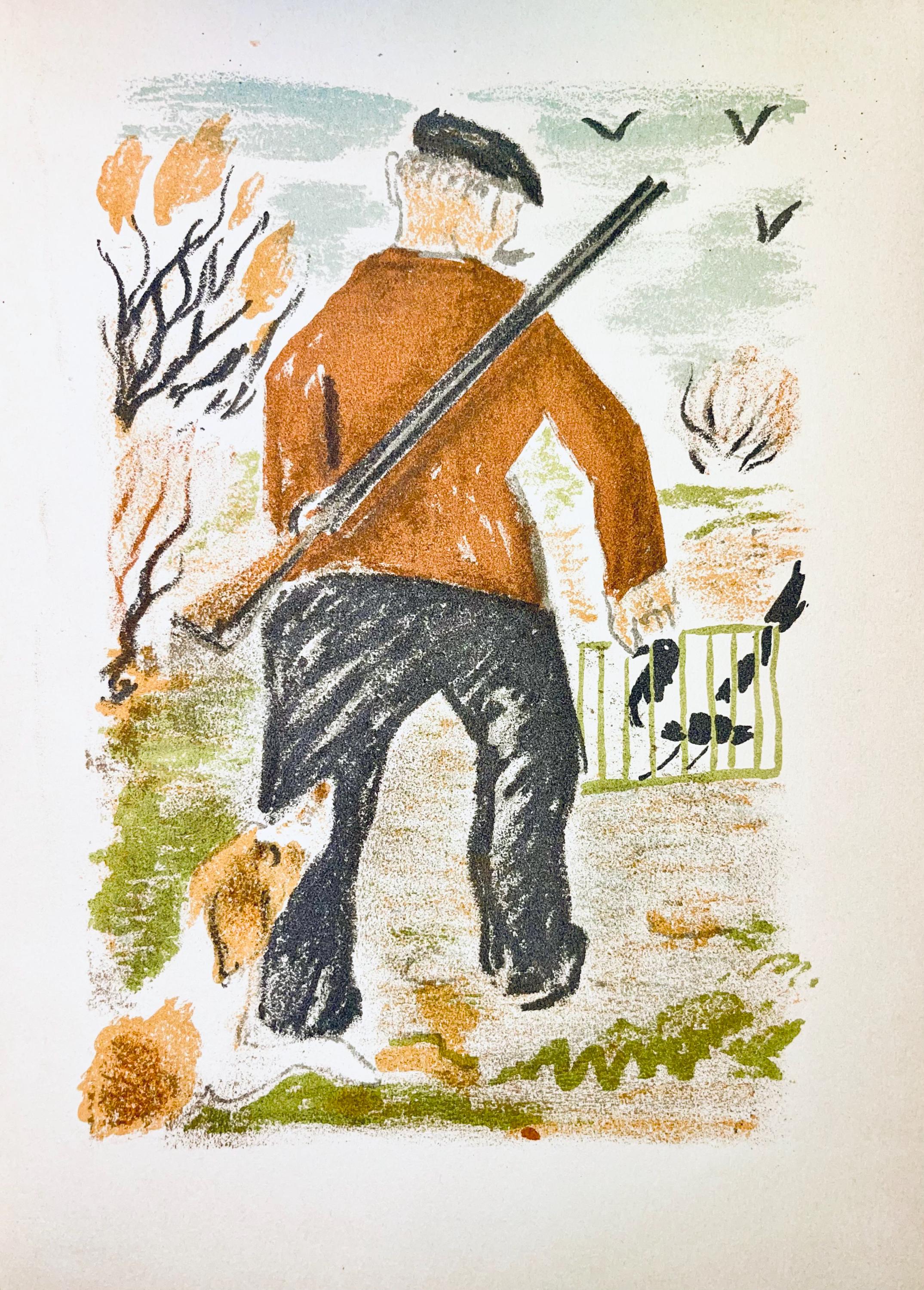 Maurice Mourlot, Composition, de Goupil a Margot, Histoires De Bêtes, Limited Edition Lithograph