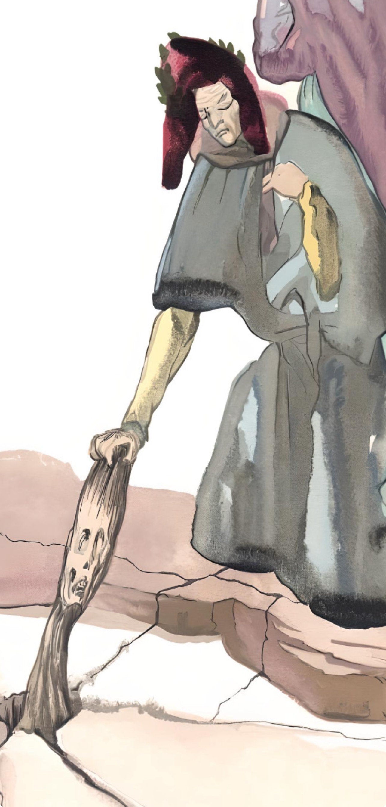 Salvador Dali, The Traitor of Montaperti (Michler/Löpsinger 1039-1138; Field 189-200), La Divine Comédie, Limited Edition Woodcut
