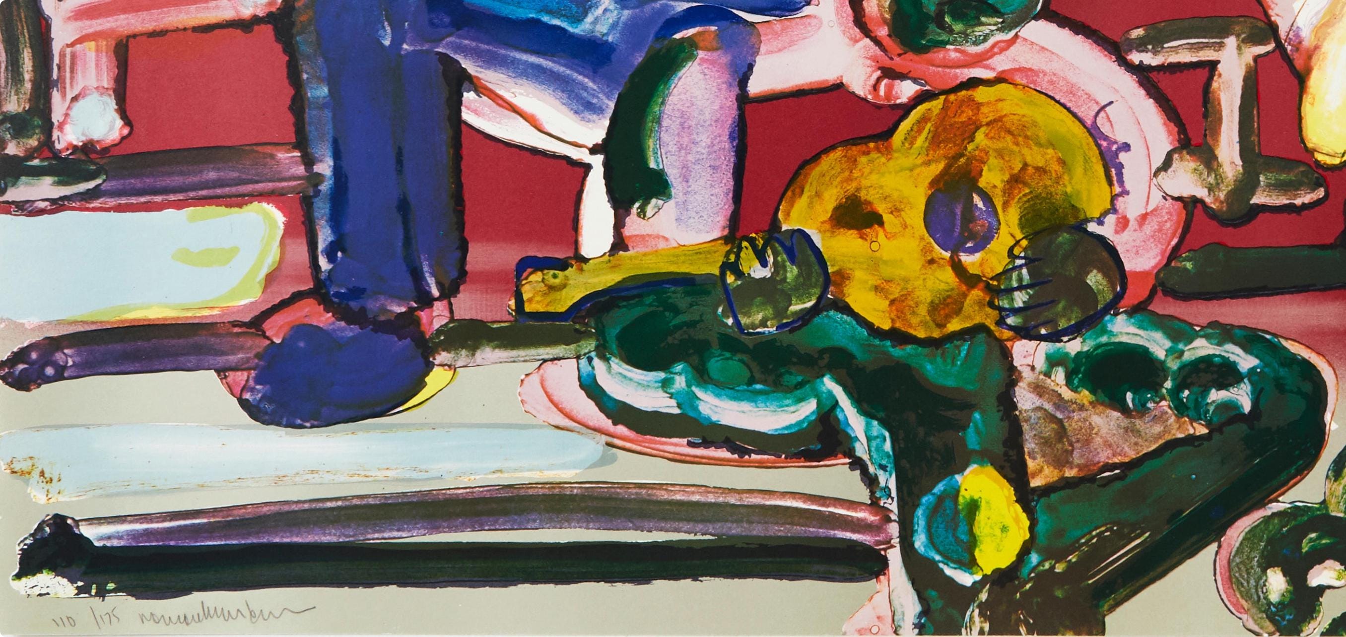 Romare Bearden, Louisiana Serenade (Gelburd/Rosenberg 70-77), Jazz Series, Limited Edition Lithograph