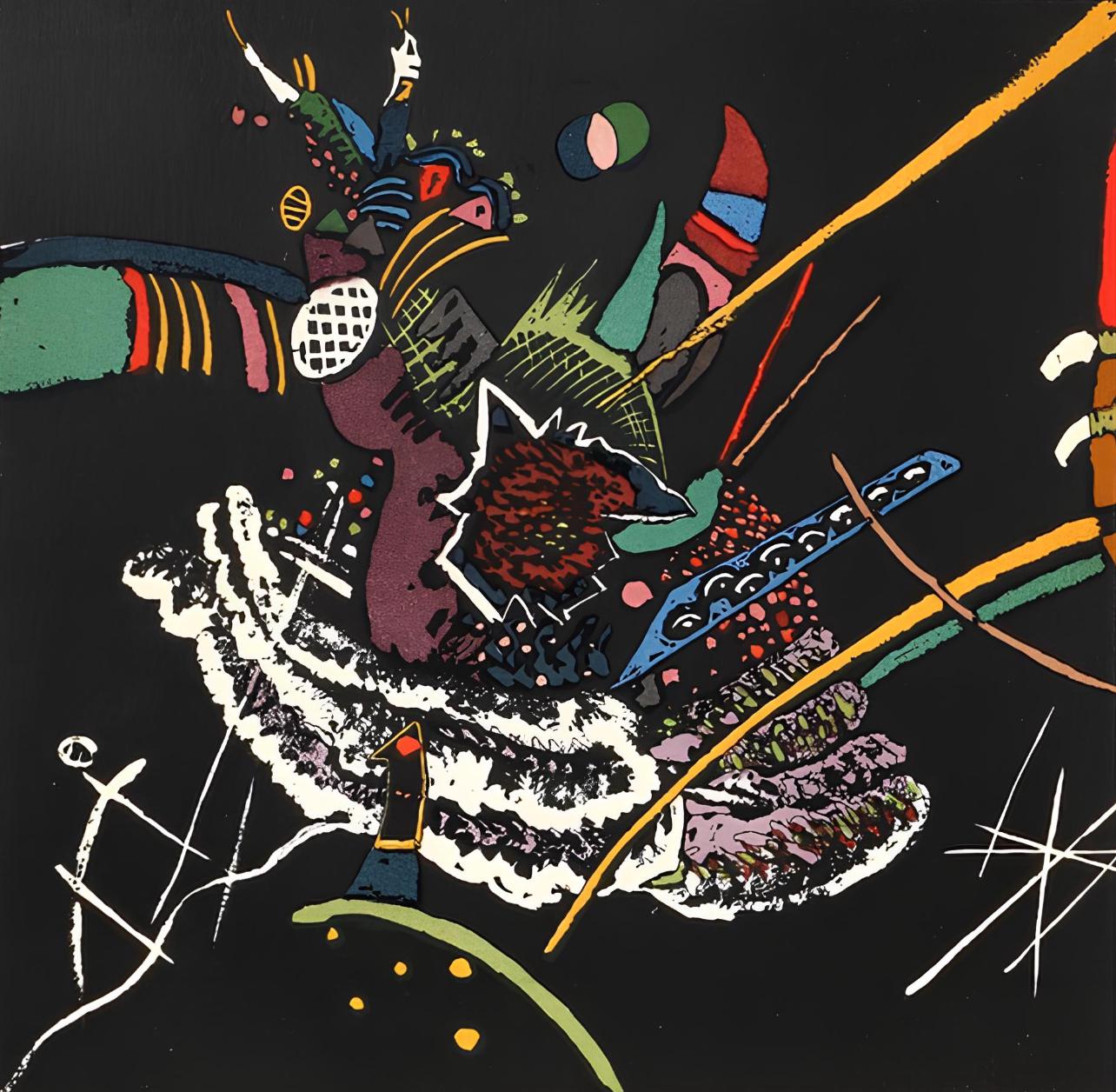 Wassily Kandinsky, Composition, Derrière le miroir, Limited Edition Lithograph