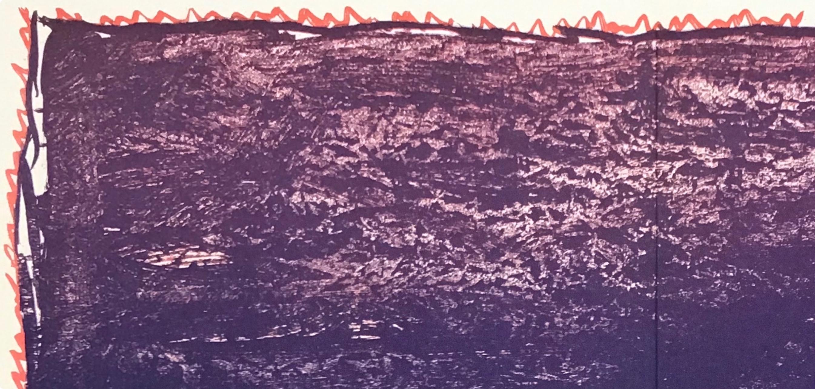 Pierre Alechinsky, Composition, Derrière le miroir, Limited Edition Lithograph