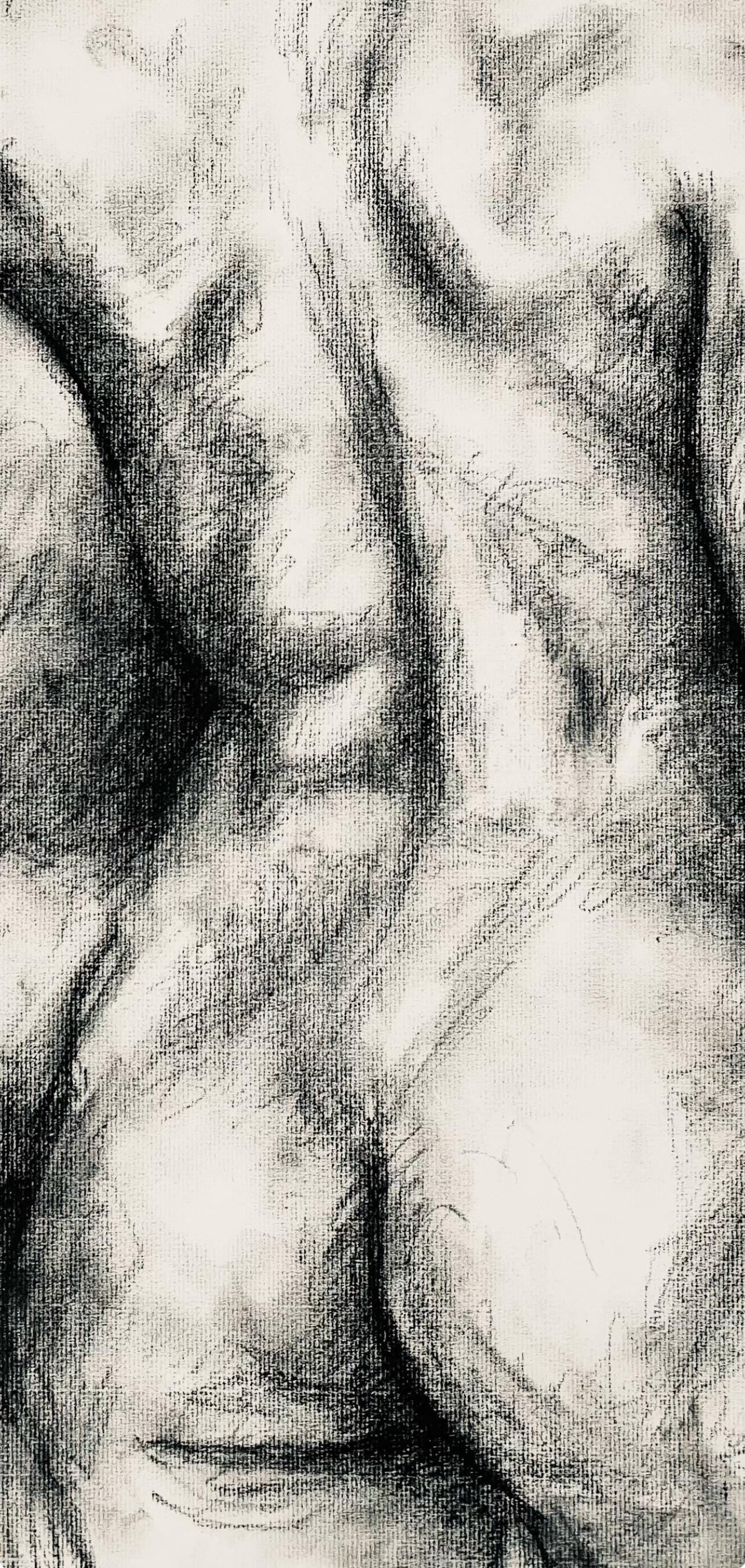 Ian Hornak, Renaissance Female Nude Figure Study, 1963, Original Drawing