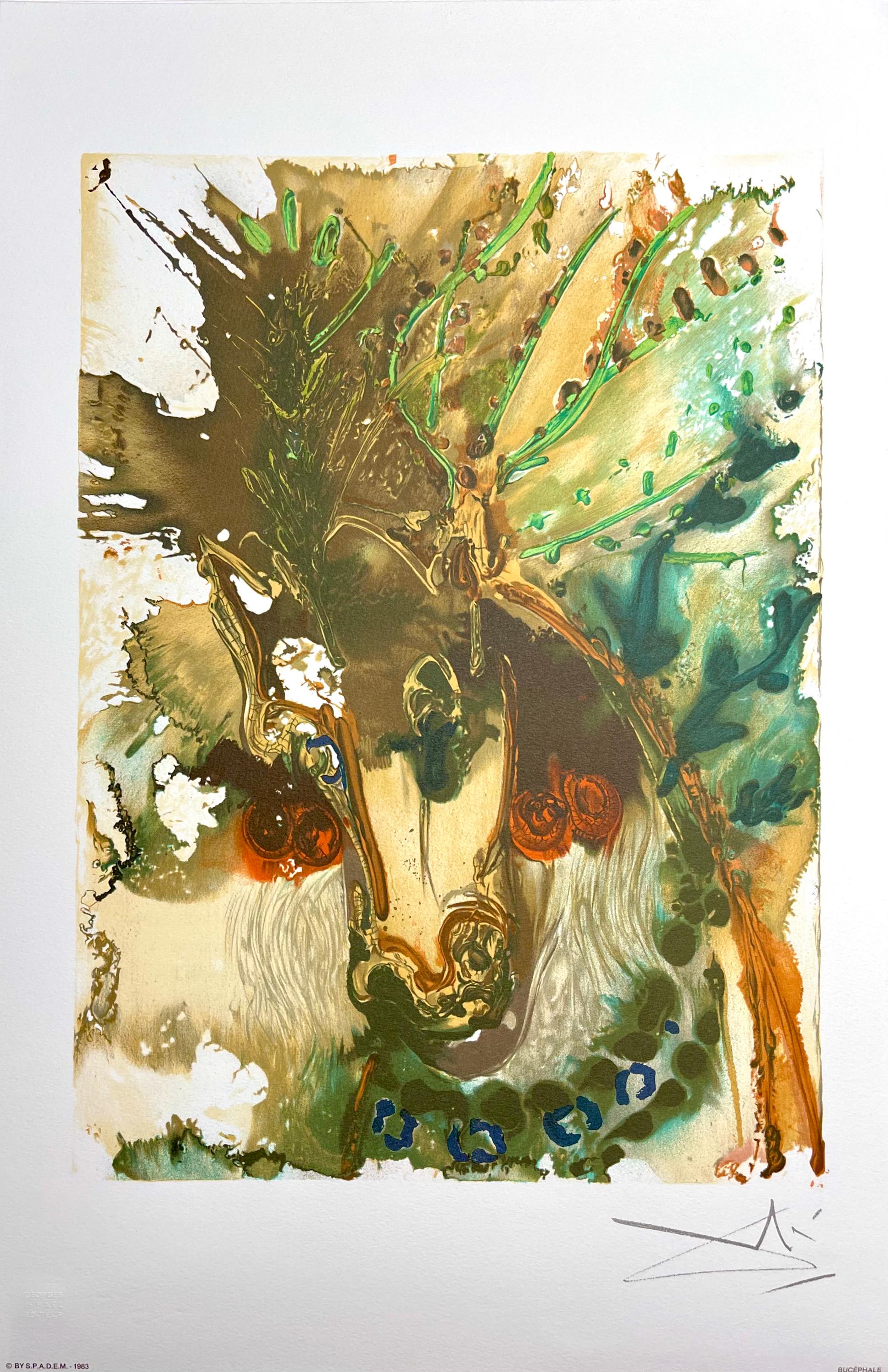 Salvador Dalí, Bucéphale, Les Chevaux de Dalí, Limited Edition Lithograph