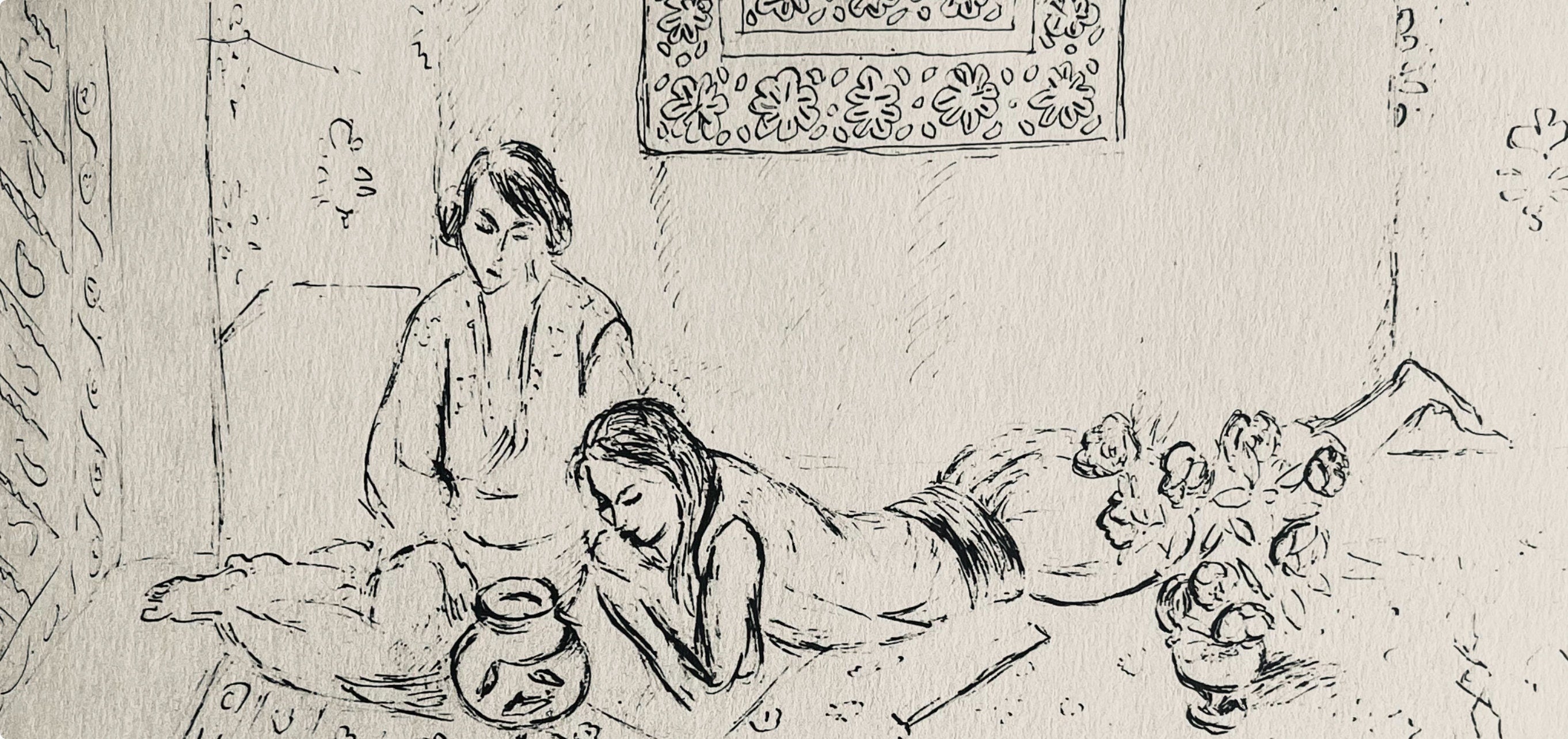 Henri Matisse, Composition (Dutel 3), Dessins de Henri-Matisse, Limited Edition Lithograph