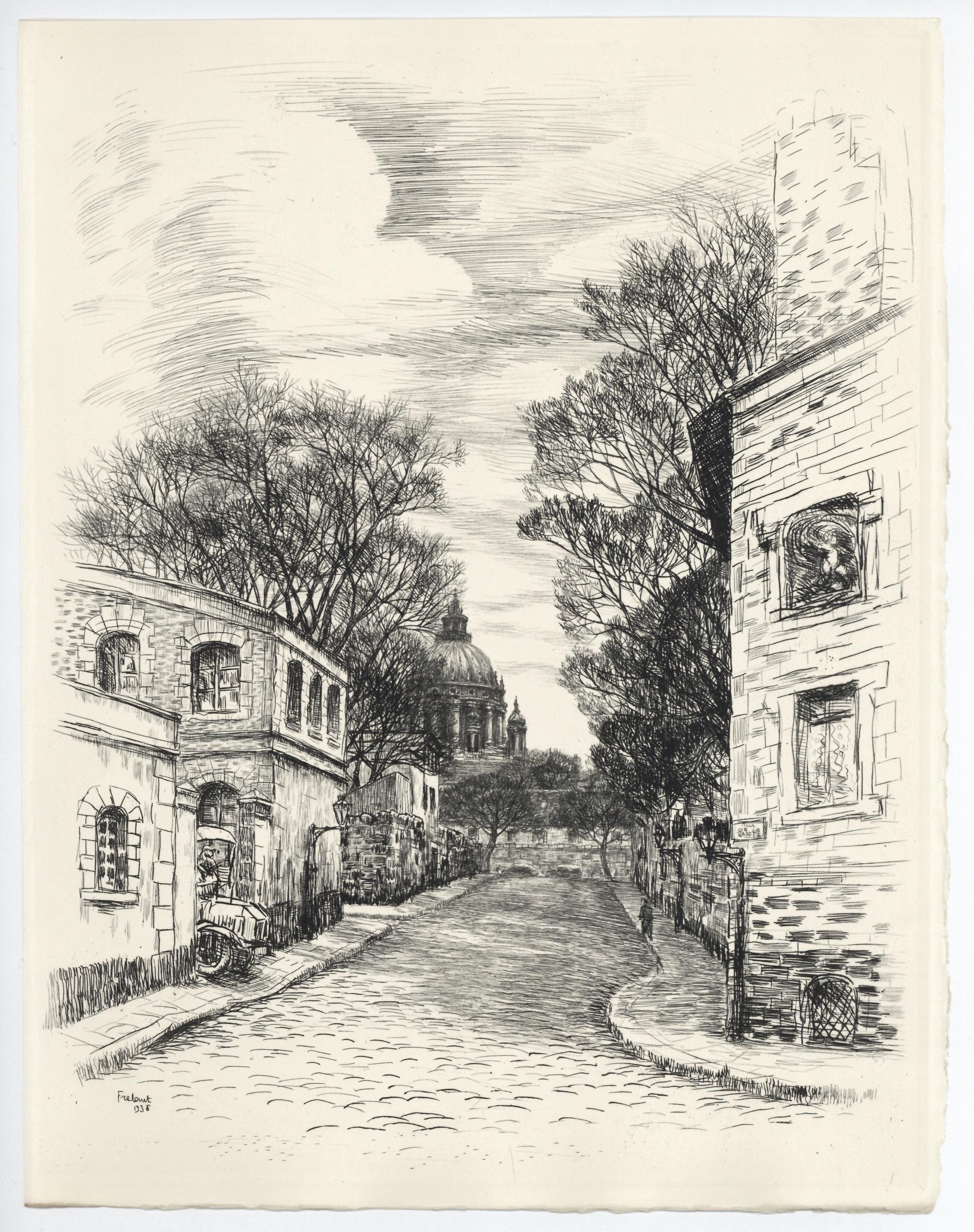 Jean Frélaut, De la Sante aux Gobelins, A La gloire à Paris, Limited Edition Etching