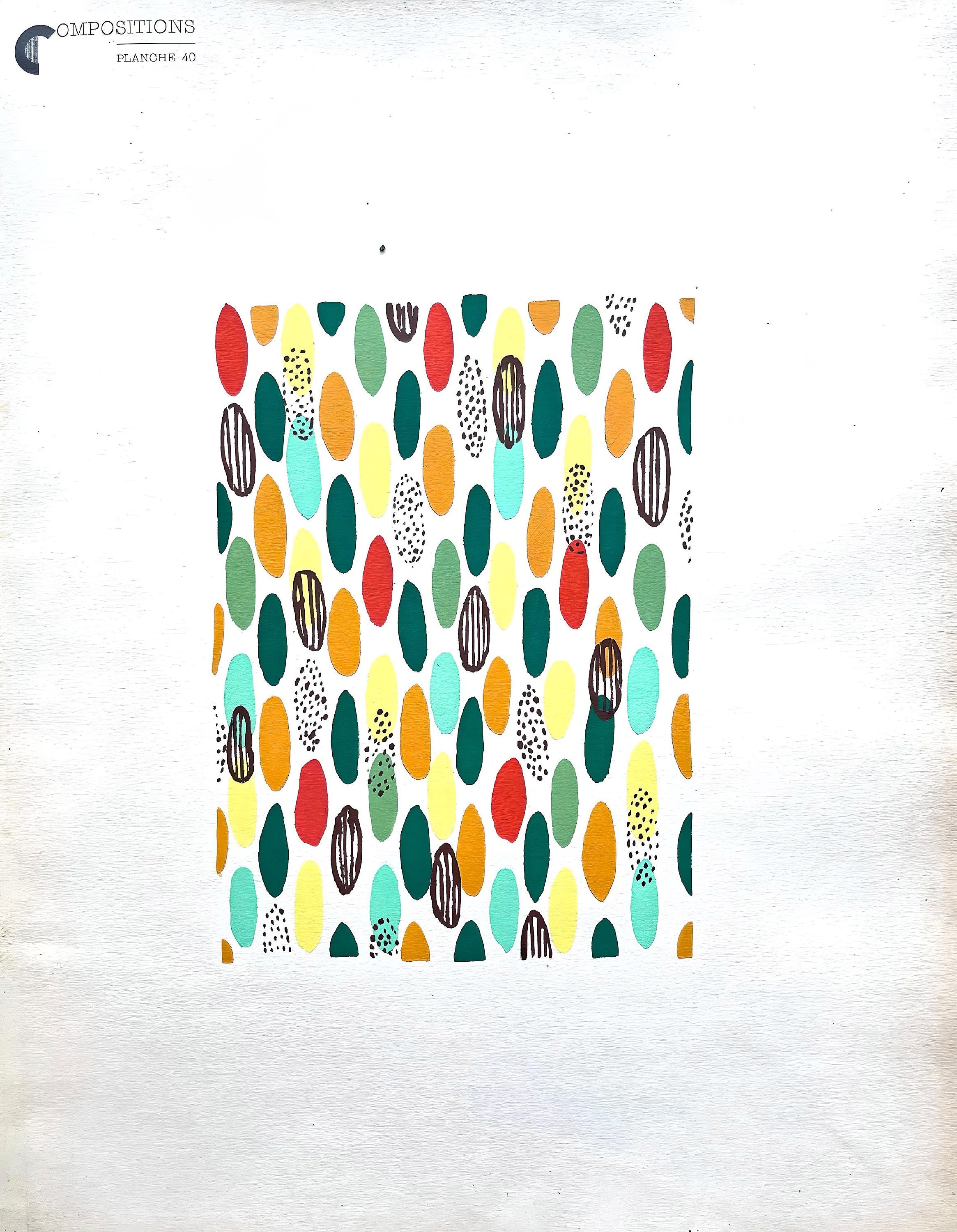 Sonia Delaunay, Planche No. 40, Compositions, couleurs, idées: Sonia Delaunay, Limited Edition Lithograph