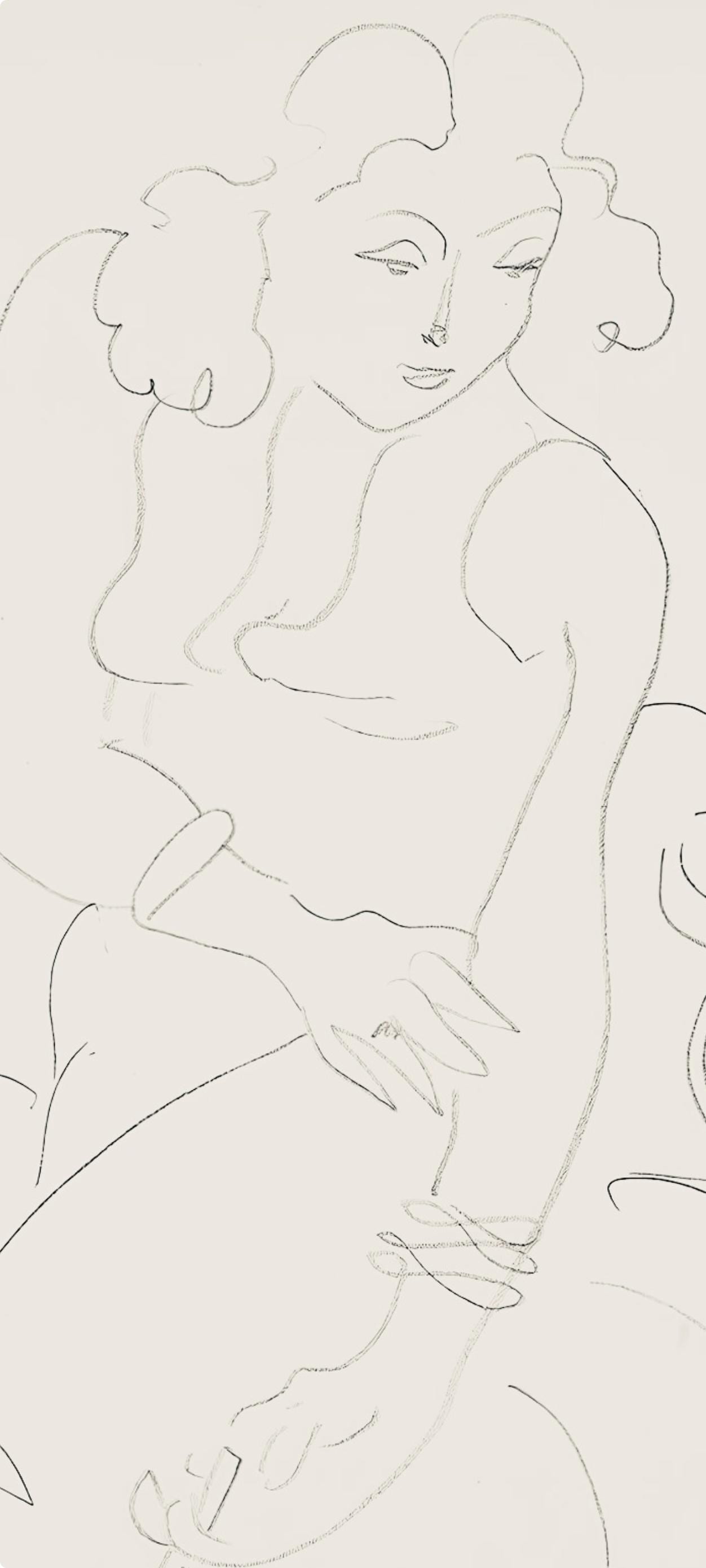 Henri Matisse, Série E, var. 2 (Duthuit 9), Henri Matisse, Dessins, Thèmes et variations, Limited Edition Lithograph