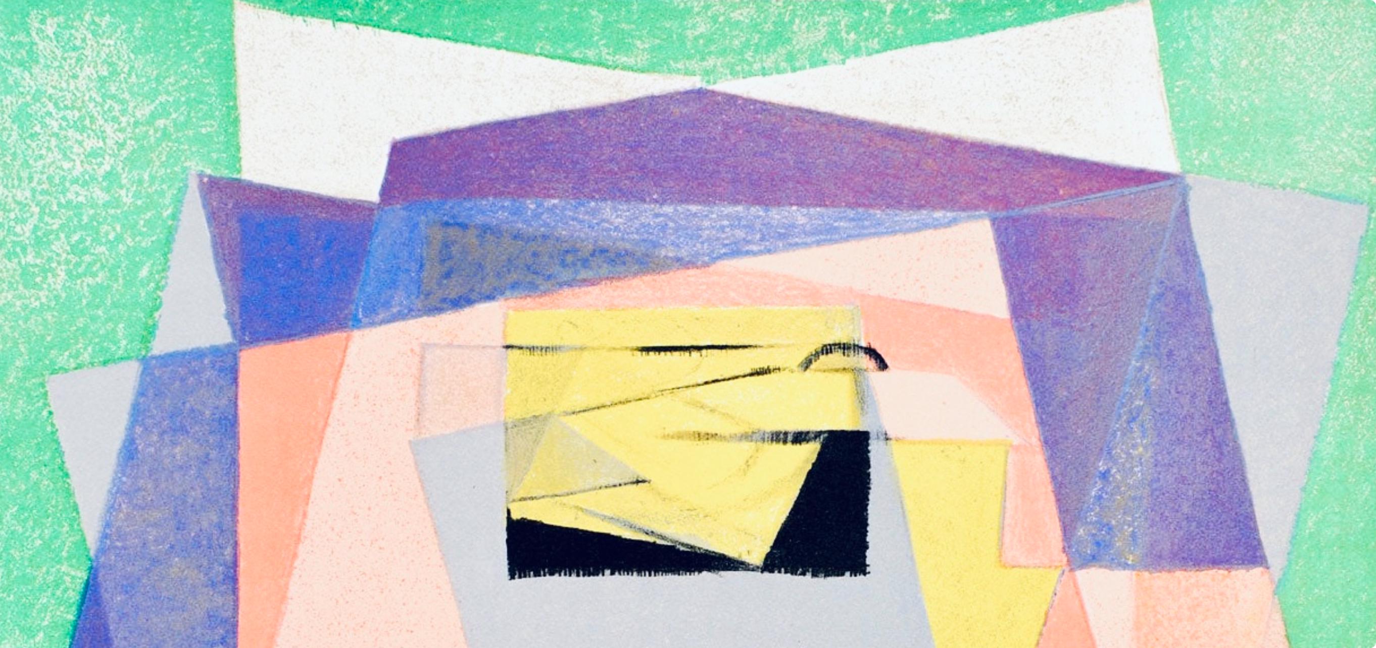 Jacques Villon, Composition (Ginestet/Pouillon 65-72), Jacques Villon, Huit lithographies, Limited Edition Lithograph