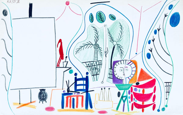 Pablo Picasso, Composition (Cramer 101), Carnet de la Californie, Limited Edition Lithograph