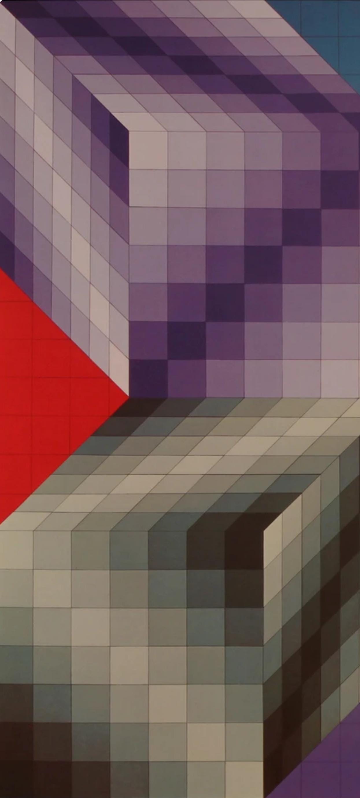 Victor Vasarely, Composition, Progressions III, Limited Edition Héliogravure