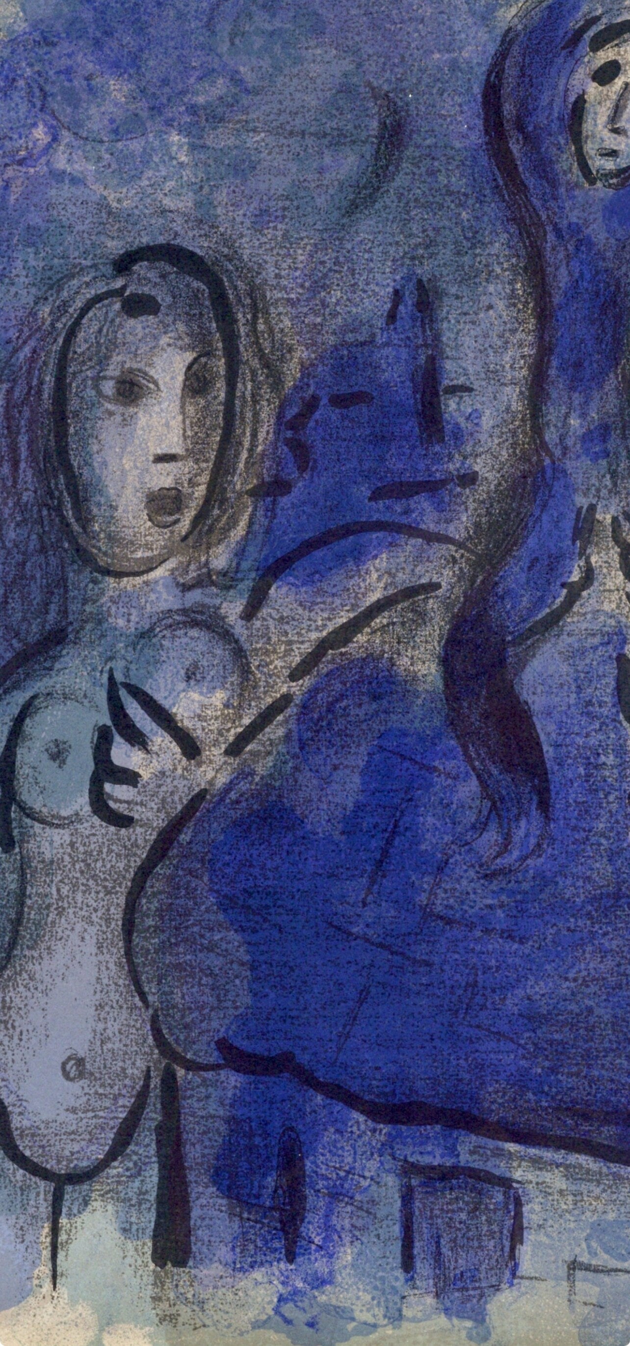 Marc Chagall, Rahab and the spices of Jericho (Mourlot 117-46; Cramer 25), Drawings from the Bible, Verve: Revue, Limited Edition Lithograph