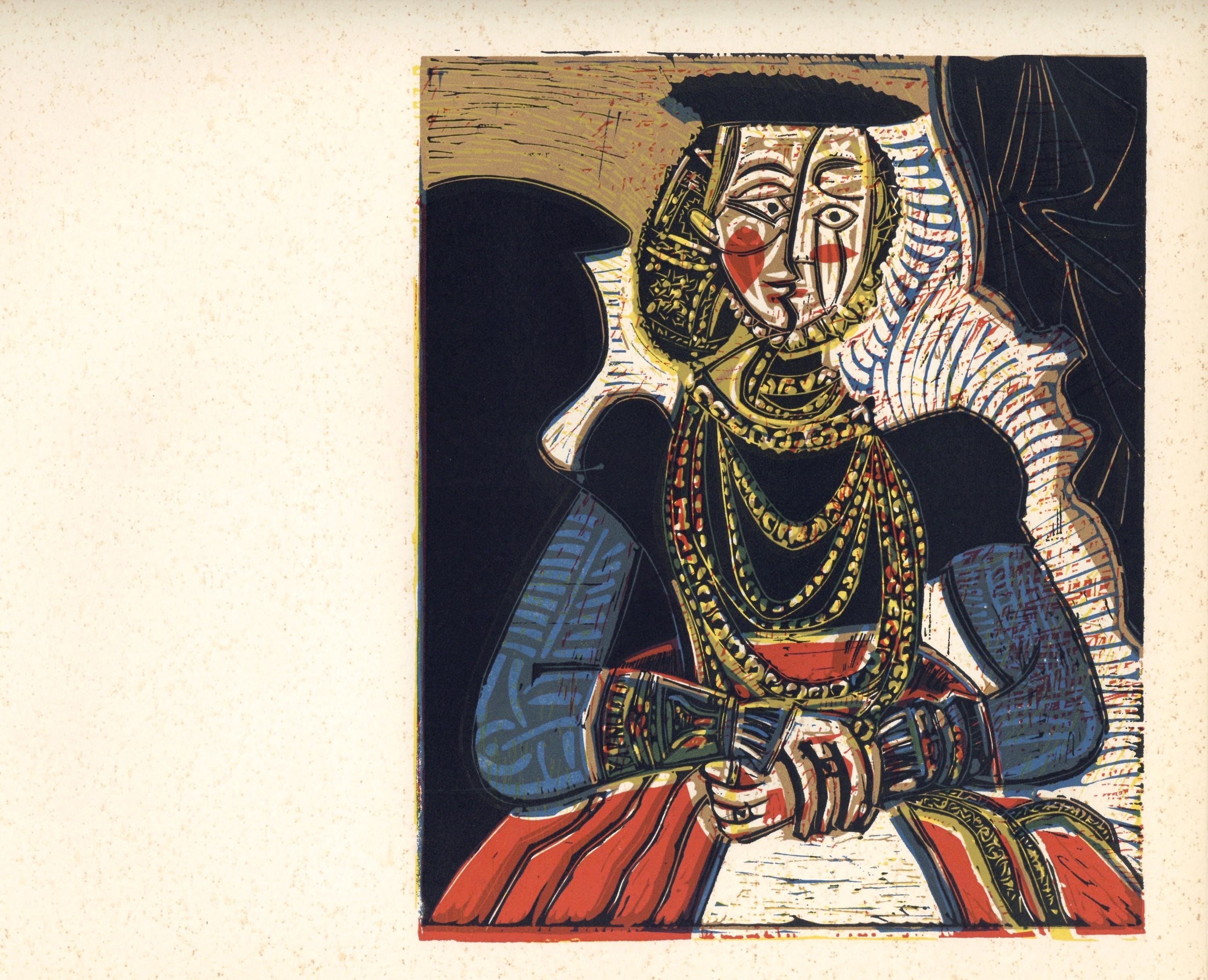 Pablo Picasso, Portrait of a Woman (Orozco 214), Grabados al linóleo, Limited Edition Linocut