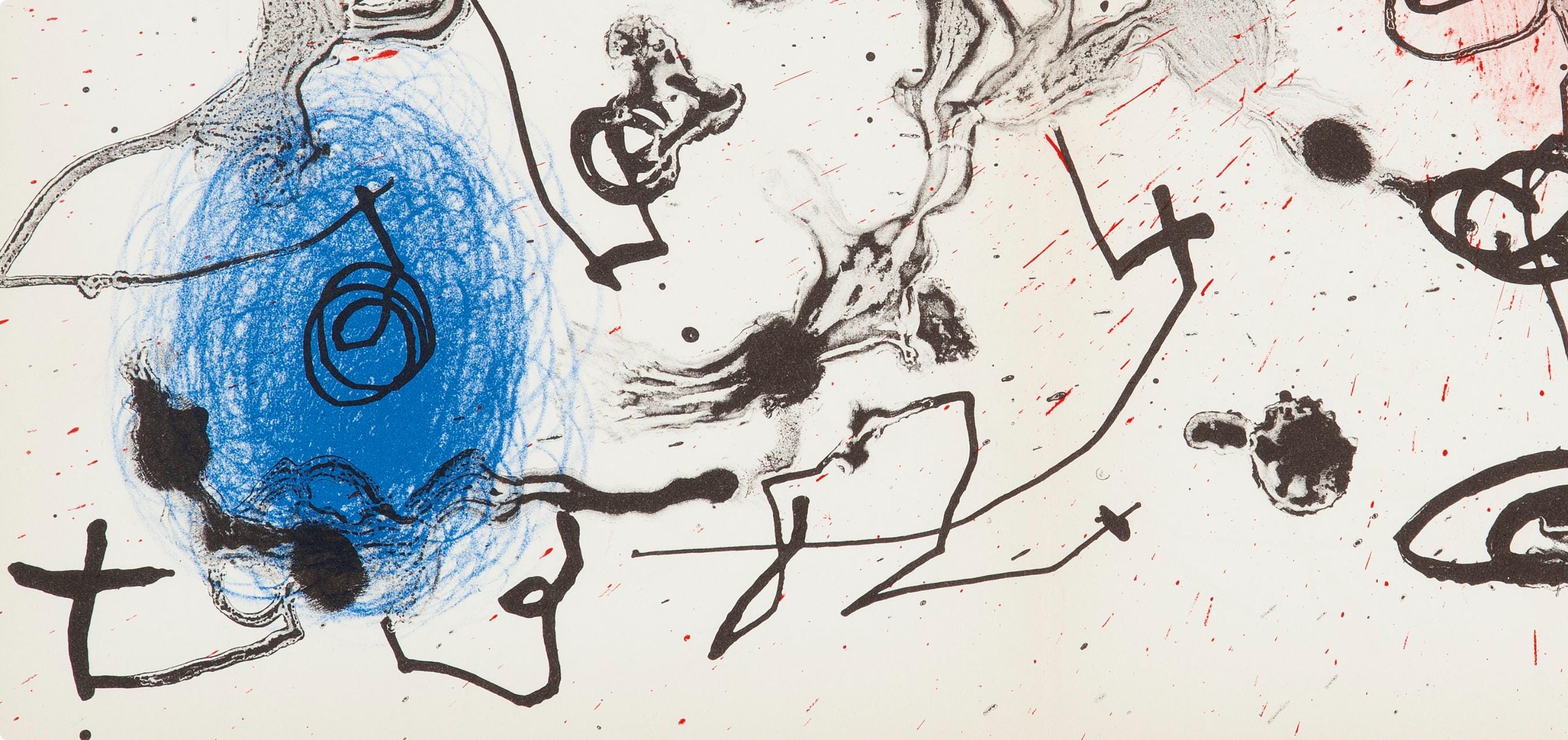 Joan Miró, Composition (Cramer 69; Dupin 292; Mourlot 286-294), Miró 1959-1960, Limited Edition Lithograph