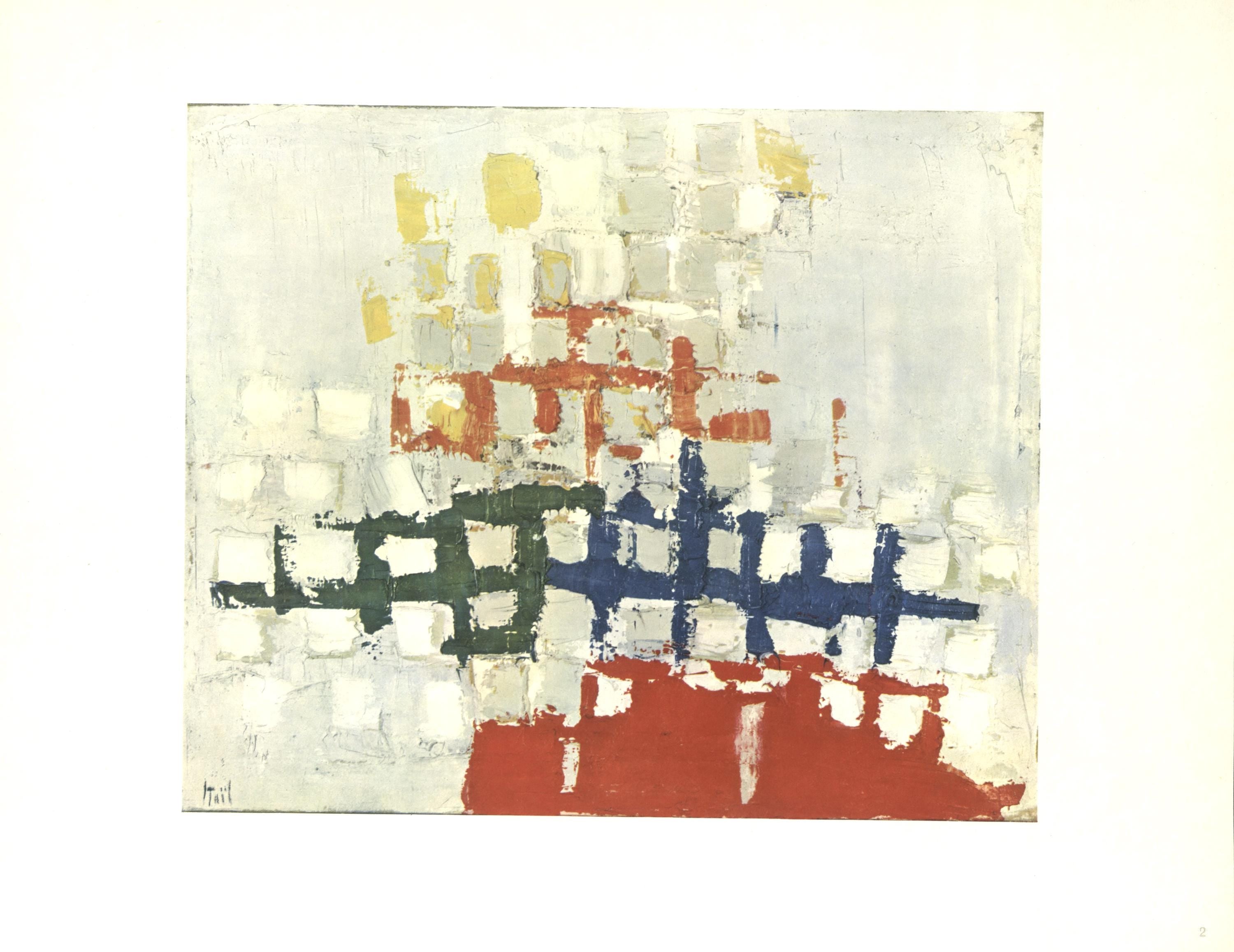 Nicolas de Staël, Composition, Nicolas de Staël, Peintres d'aujourd'hui, Limited Edition Lithograph