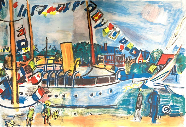 Raoul Dufy, Composition, Les Côtes Normandes, Limited Edition Lithograph