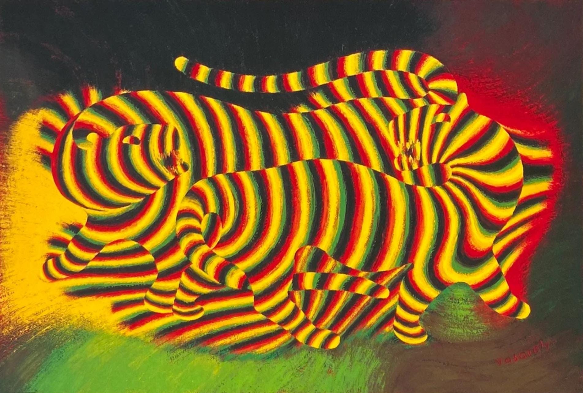Victor Vasarely, Composition, Graphismes III, Limited Edition Héliogravure