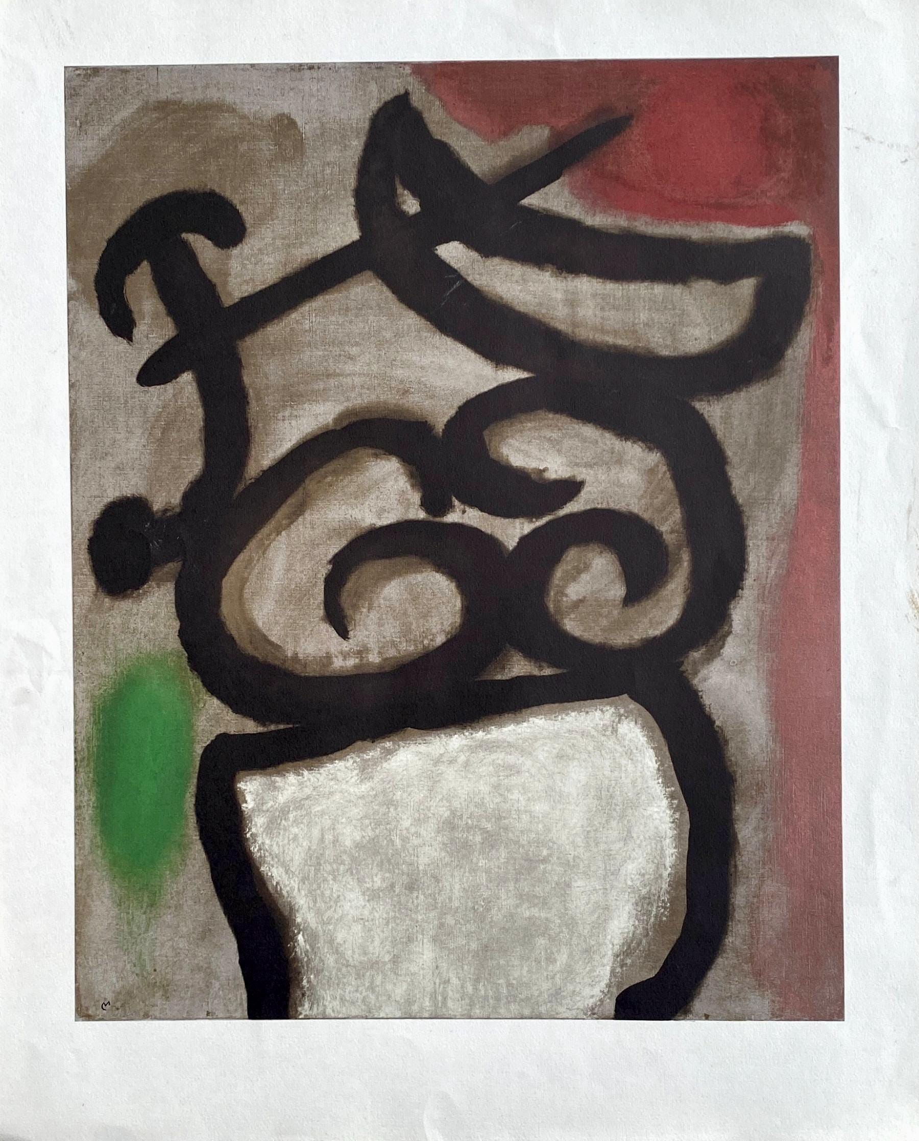 Joan Miró, Composition (Cramer 105), Femmes, Limited Edition Héliogravure