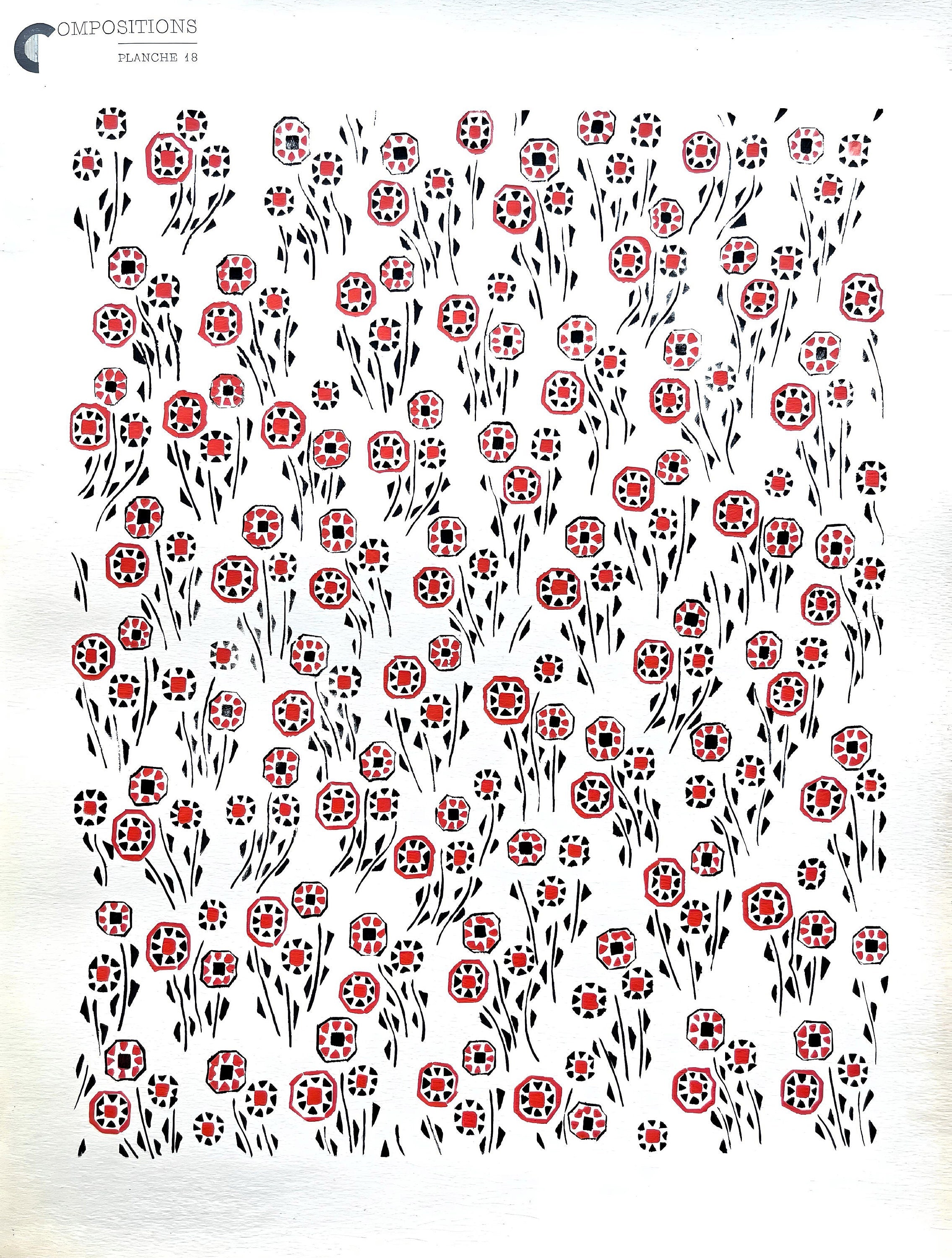 Sonia Delaunay, Planche No. 18, Compositions, couleurs, idées: Sonia Delaunay, Limited Edition Lithograph