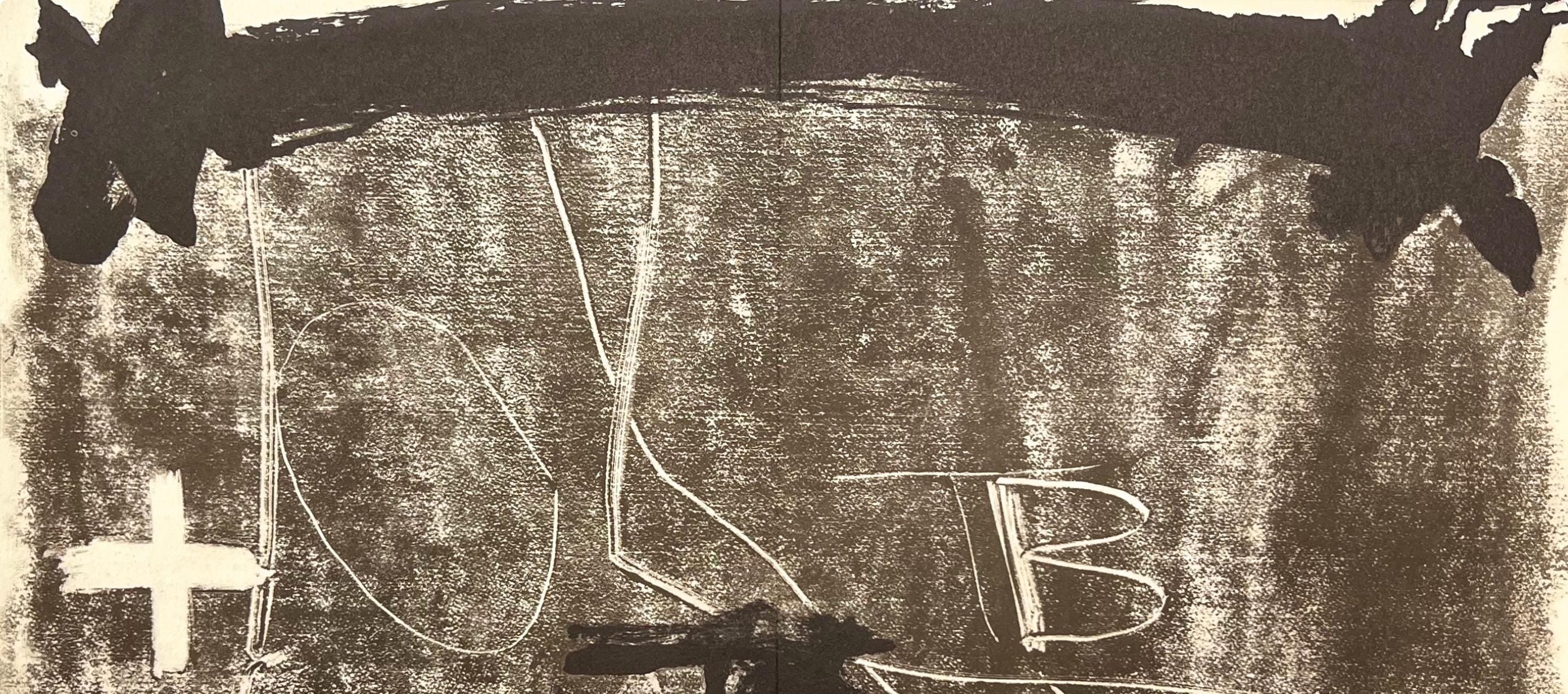 Antoni Tàpies, Composition, Derrière le miroir, Limited Edition Lithograph