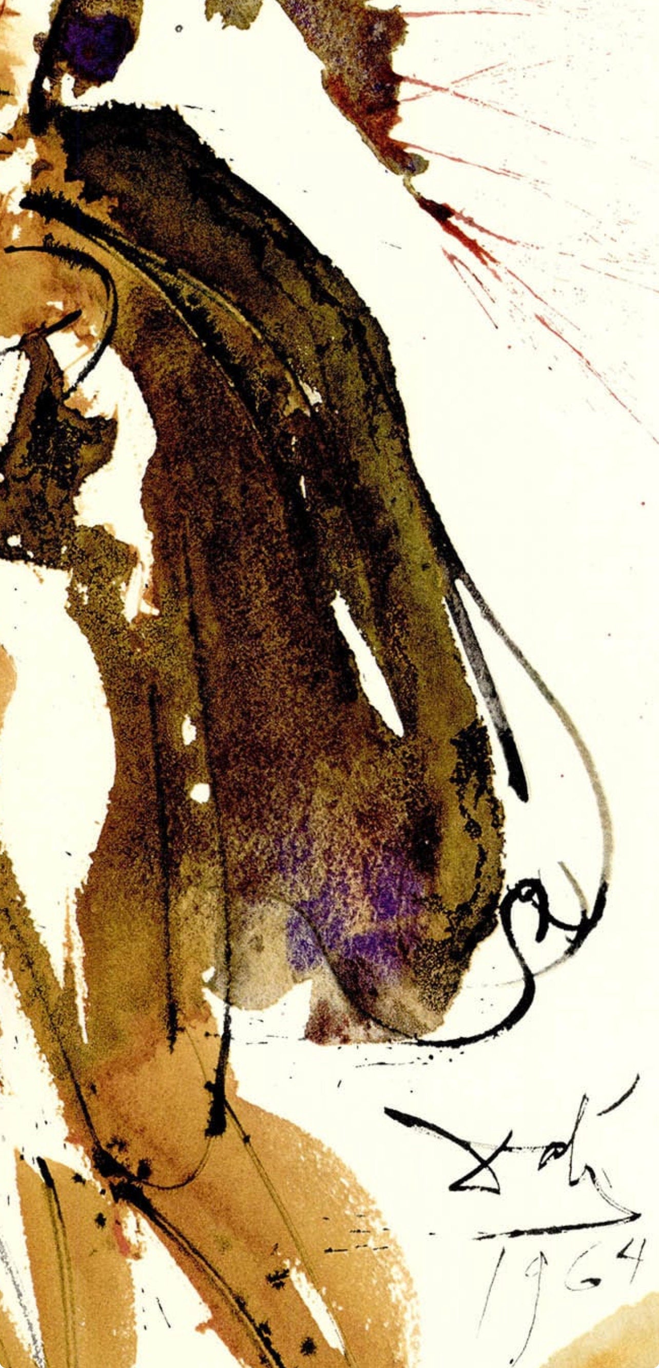 Salvador Dali, Composition (Michler/Löpsinger 1600; Field 69-3), Biblia Sacra, Limited Edition Lithograph