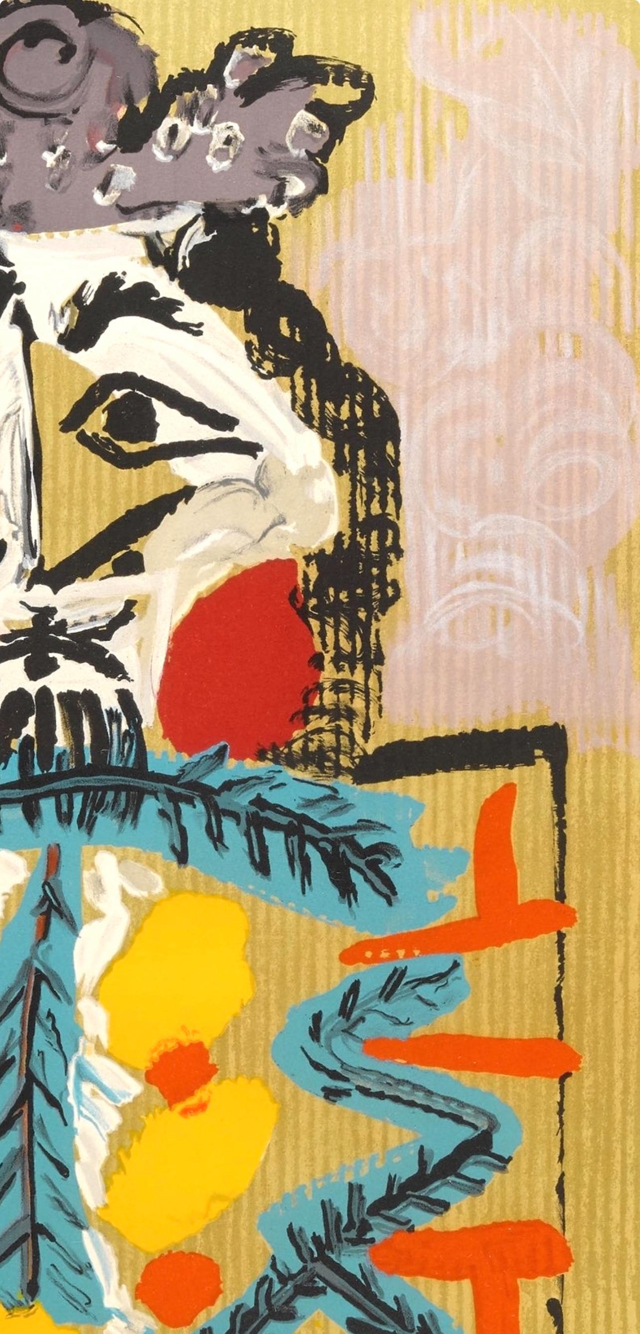 Pablo Picasso, Composition (Orozco 207-261), Vingt-Neuf Portraits Imaginaires, Limited Edition Lithograph