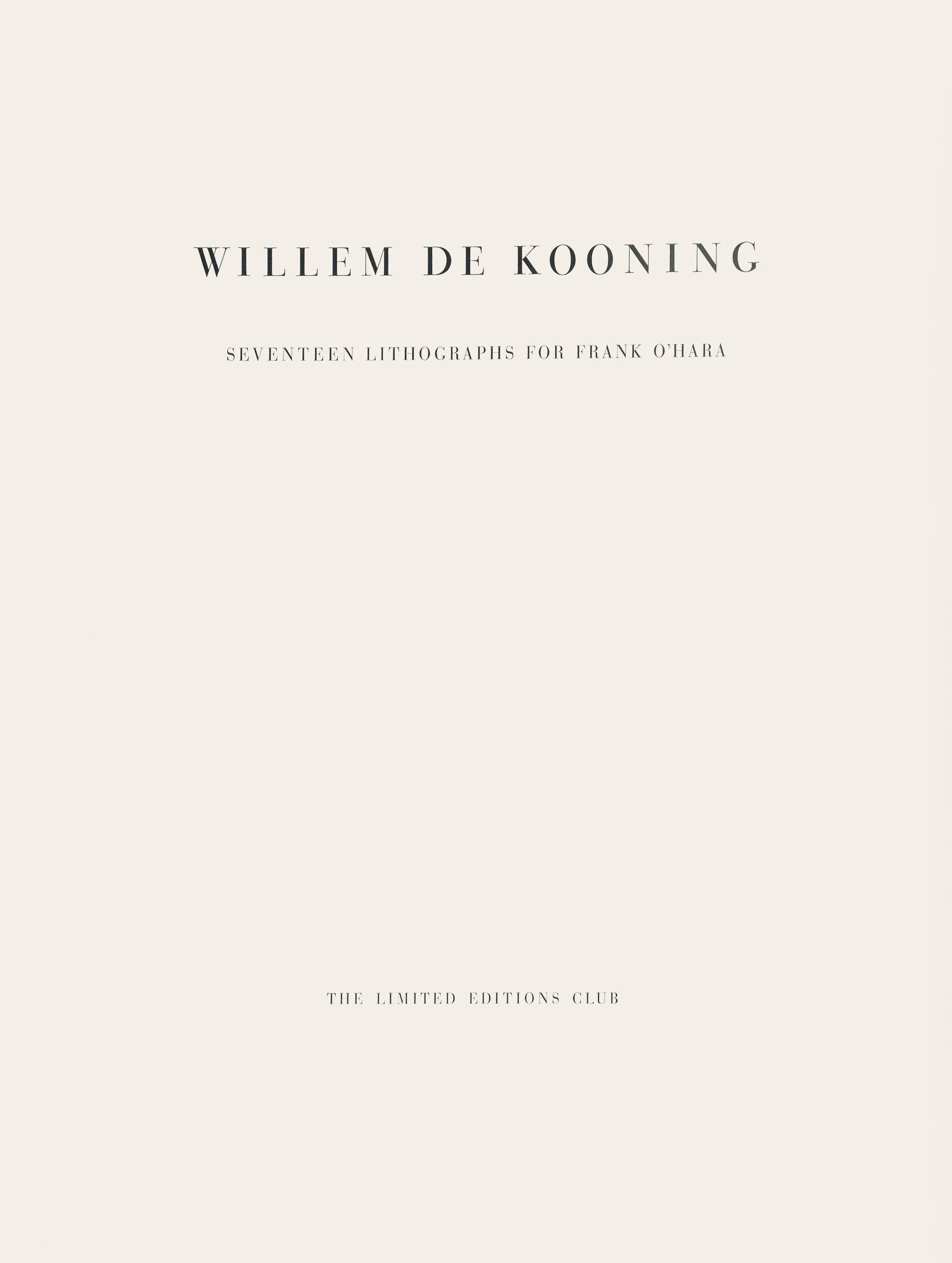 Willem de Kooning, Composition, Poems, Limited Edition Lithograph
