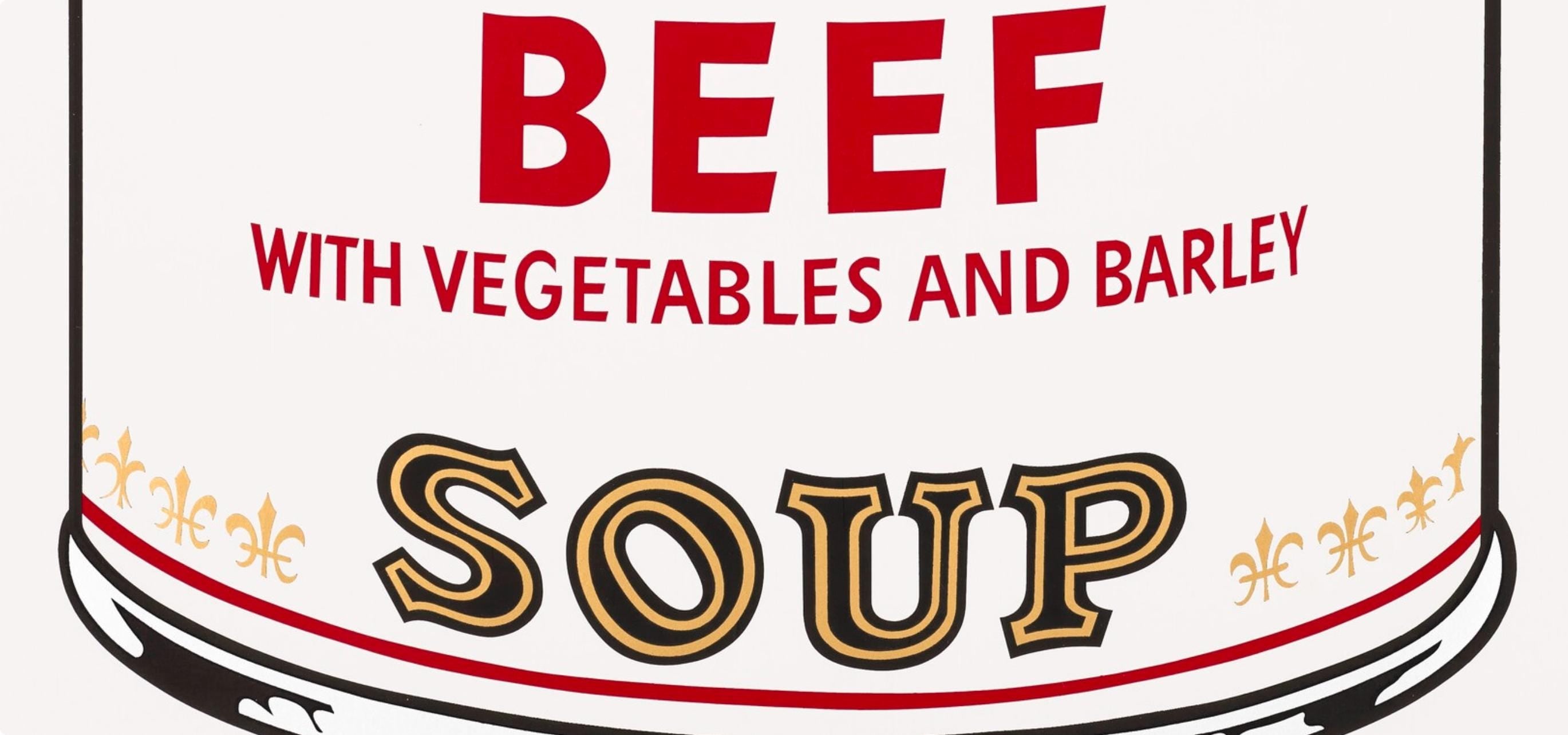 Andy Warhol, Campbell’s Soup, Beef, Official Edition, Sunday B. Morning, Silkscreen