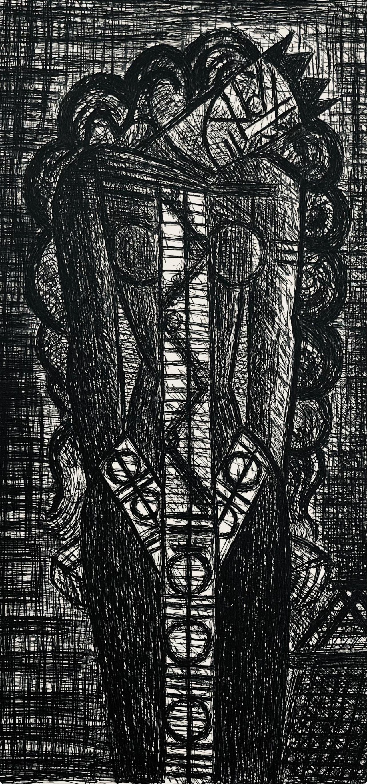 Marcel Gromaire, Folie De La Reine, Scène XIX, Shakespeare, Macbeth, Eaux-fortes de Gromaire, Limited Edition Etching