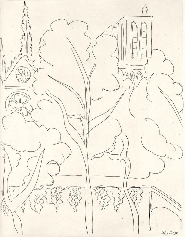 Henri Matisse, La Cité Notre Dame (Duthuit I.248), A La gloire à Paris, Limited Edition Etching