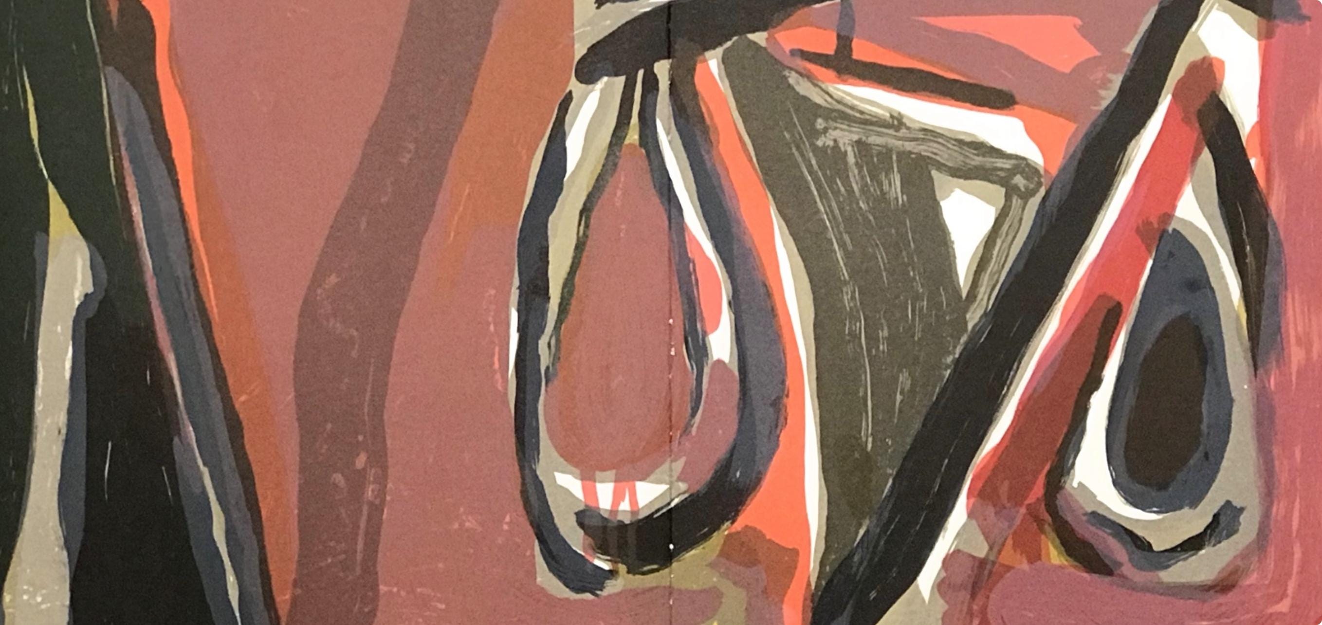 Geer Van Velde, Composition, Hommage à Aimé et Marguerite Maeght, Derrière le miroir, Limited Edition Lithograph