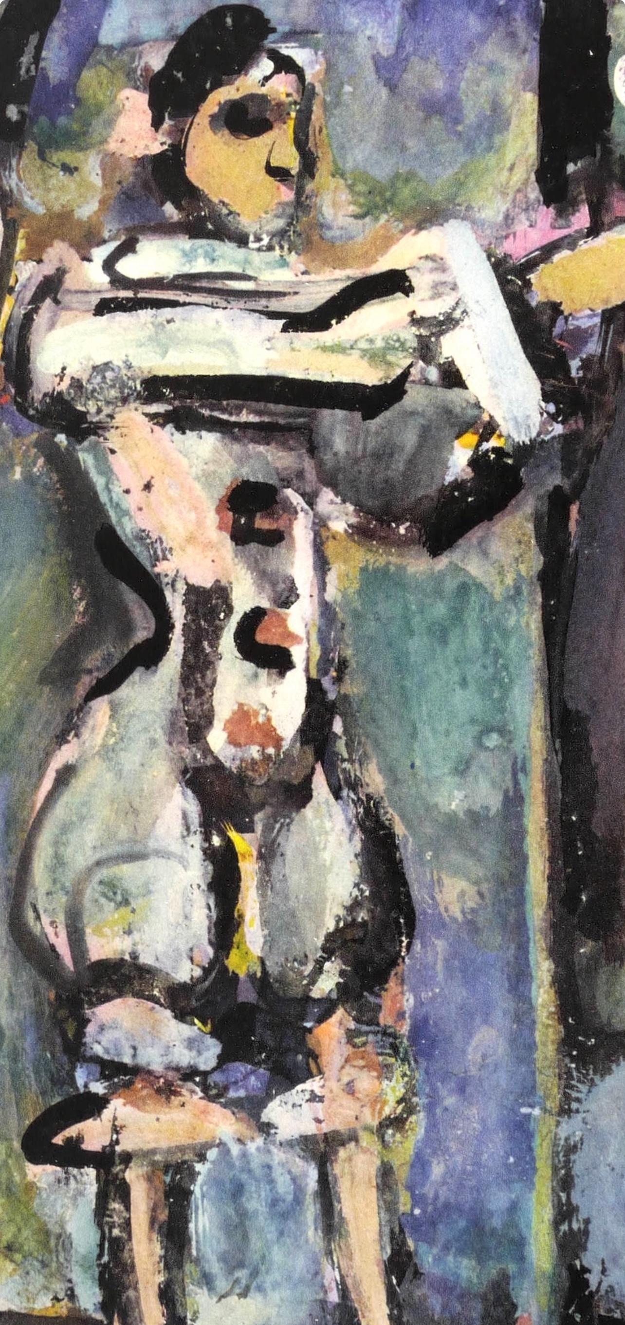 Georges Rouault, Composition, Divertissement, Limited Edition Lithograph