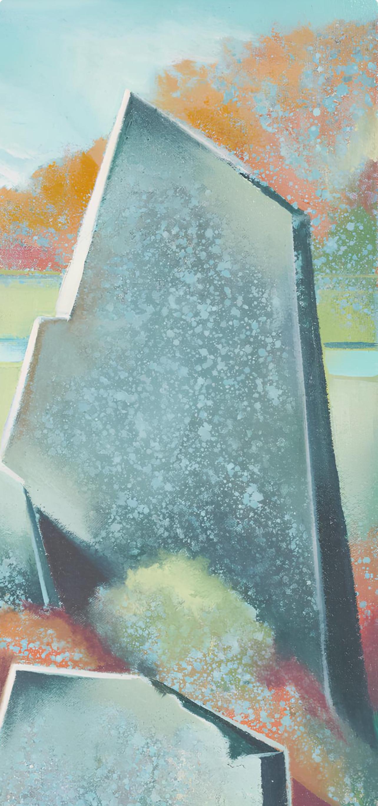 Lowell Nesbitt, Impossible Series (Stone Leigh), Original Painting